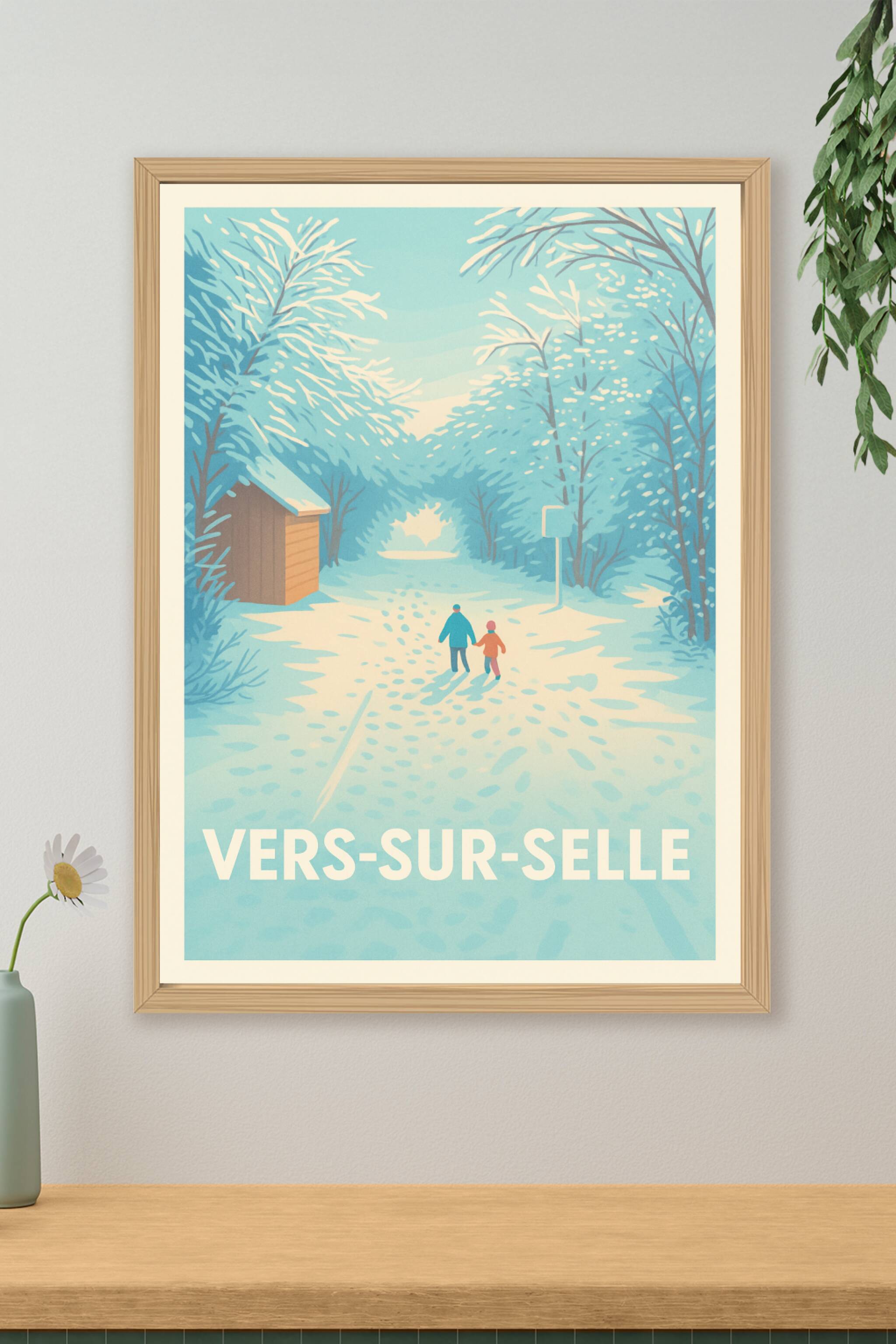 Affiche de Vers-sur-Selle - Promenade hivernale enchantée