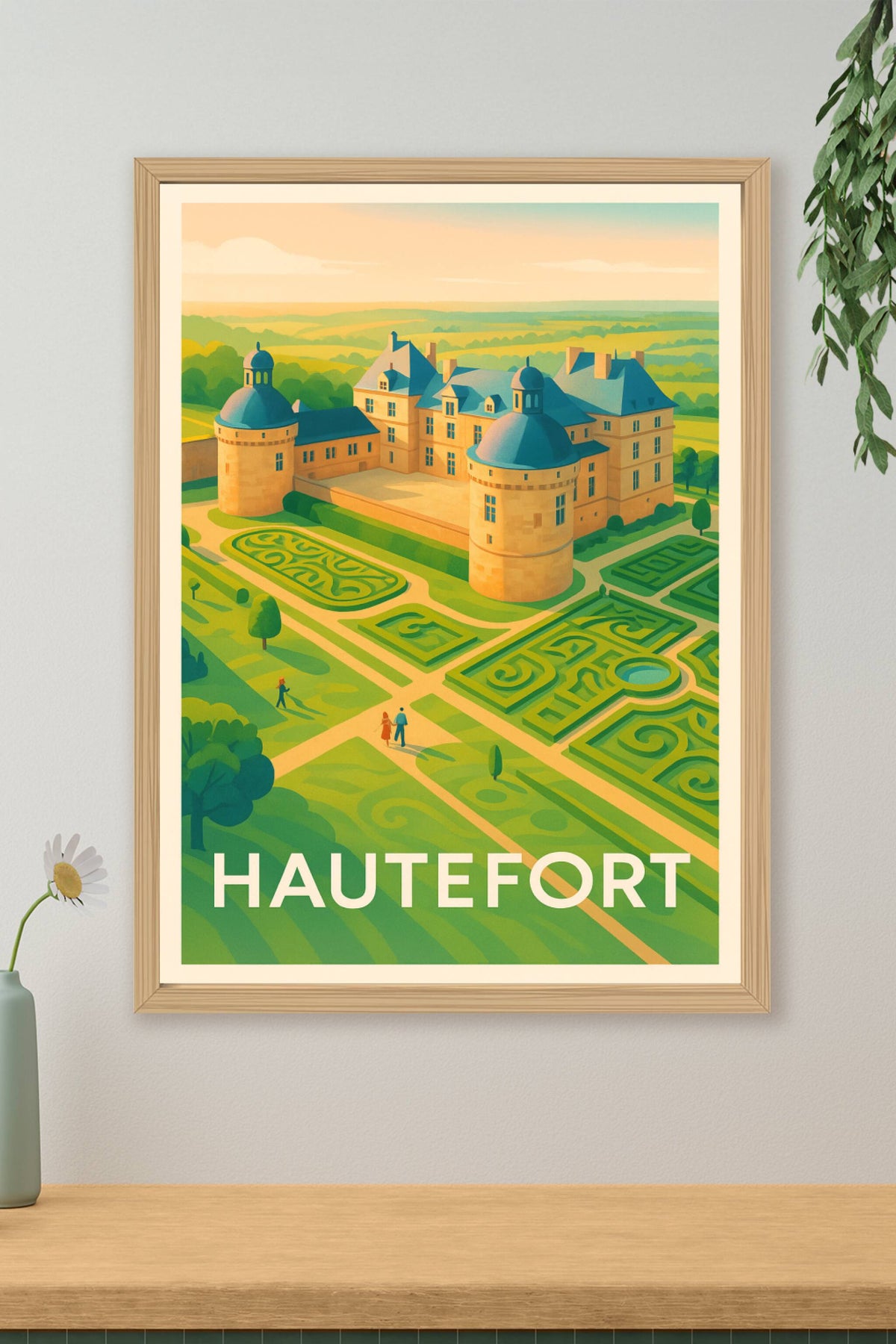 Affiche Hautefort — Élégance et Patrimoine au Château · poster d'art de Hautefort