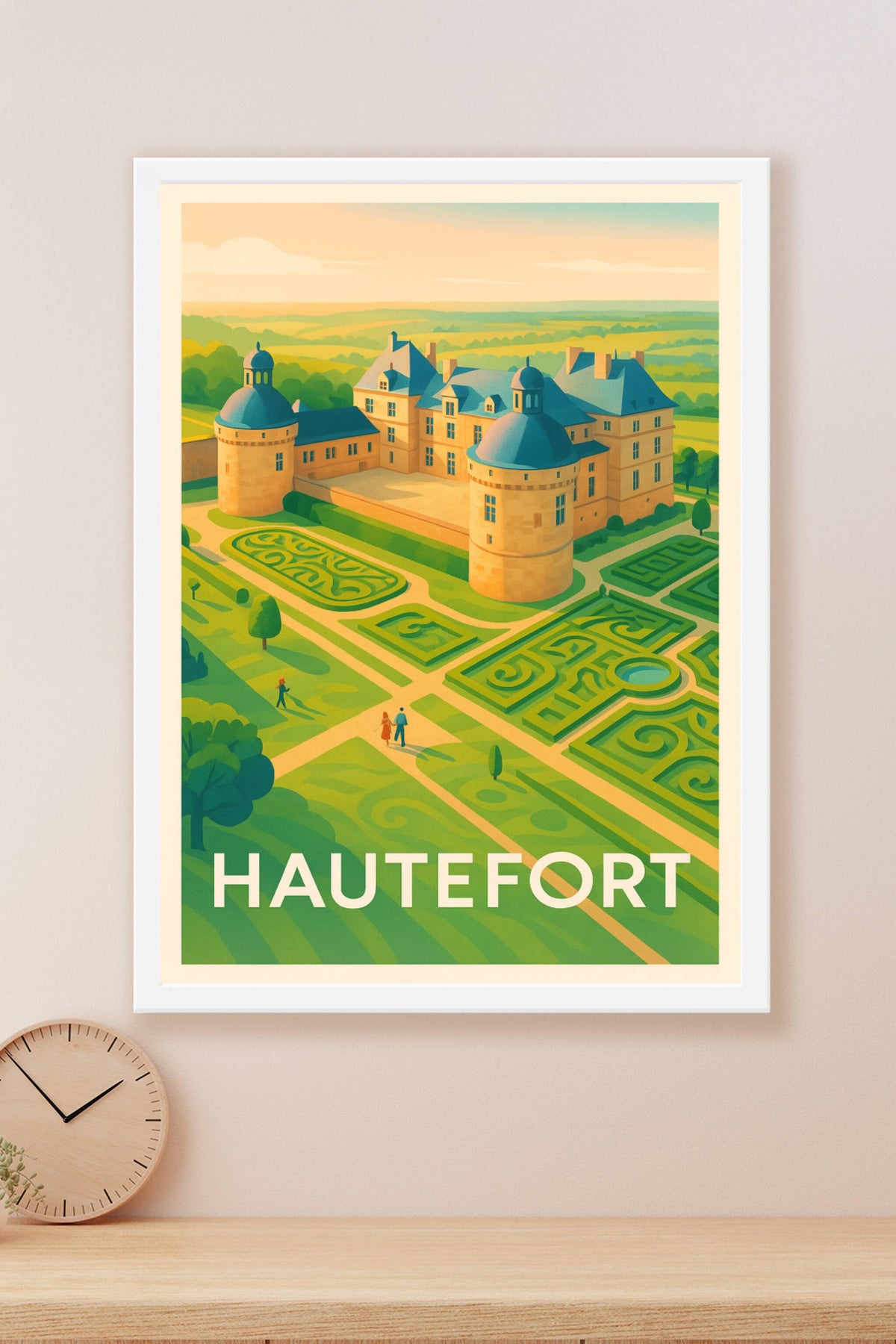 Affiche Hautefort — Élégance et Patrimoine au Château · poster d'art de Hautefort