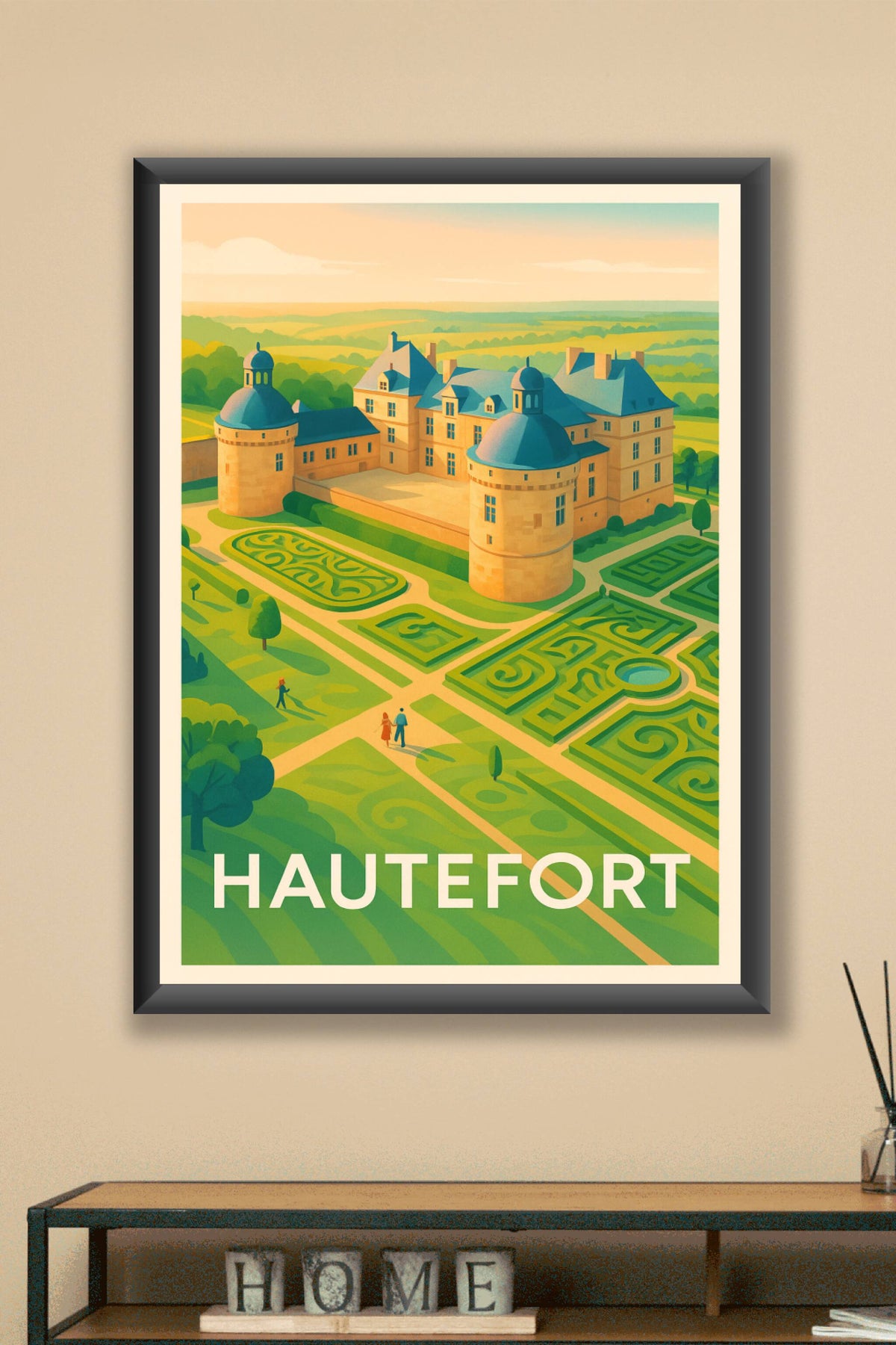Affiche Hautefort — Élégance et Patrimoine au Château · poster d'art de Hautefort