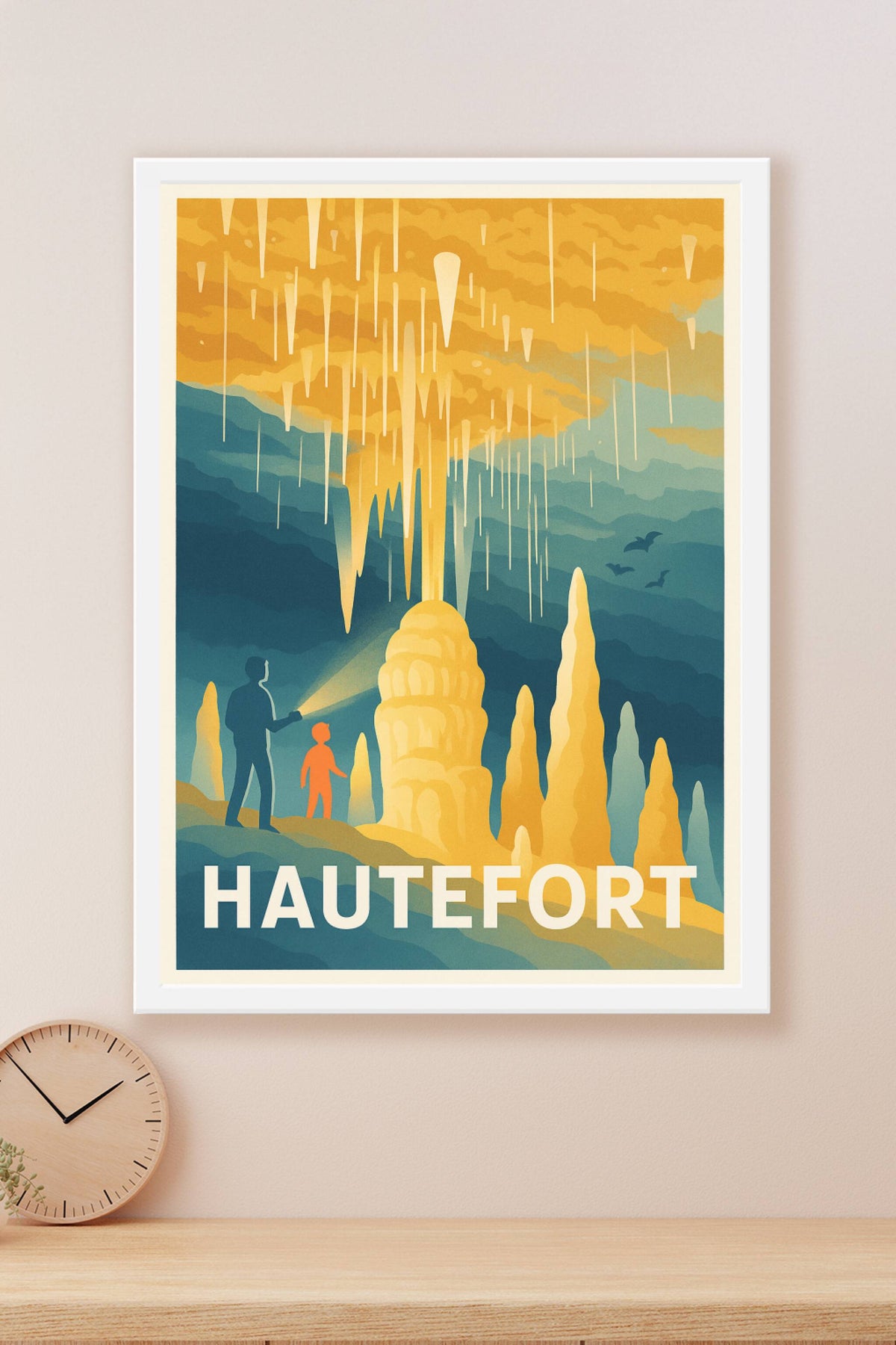 Affiche Hautefort — Merveilles souterraines à explorer · poster d'art de Hautefort