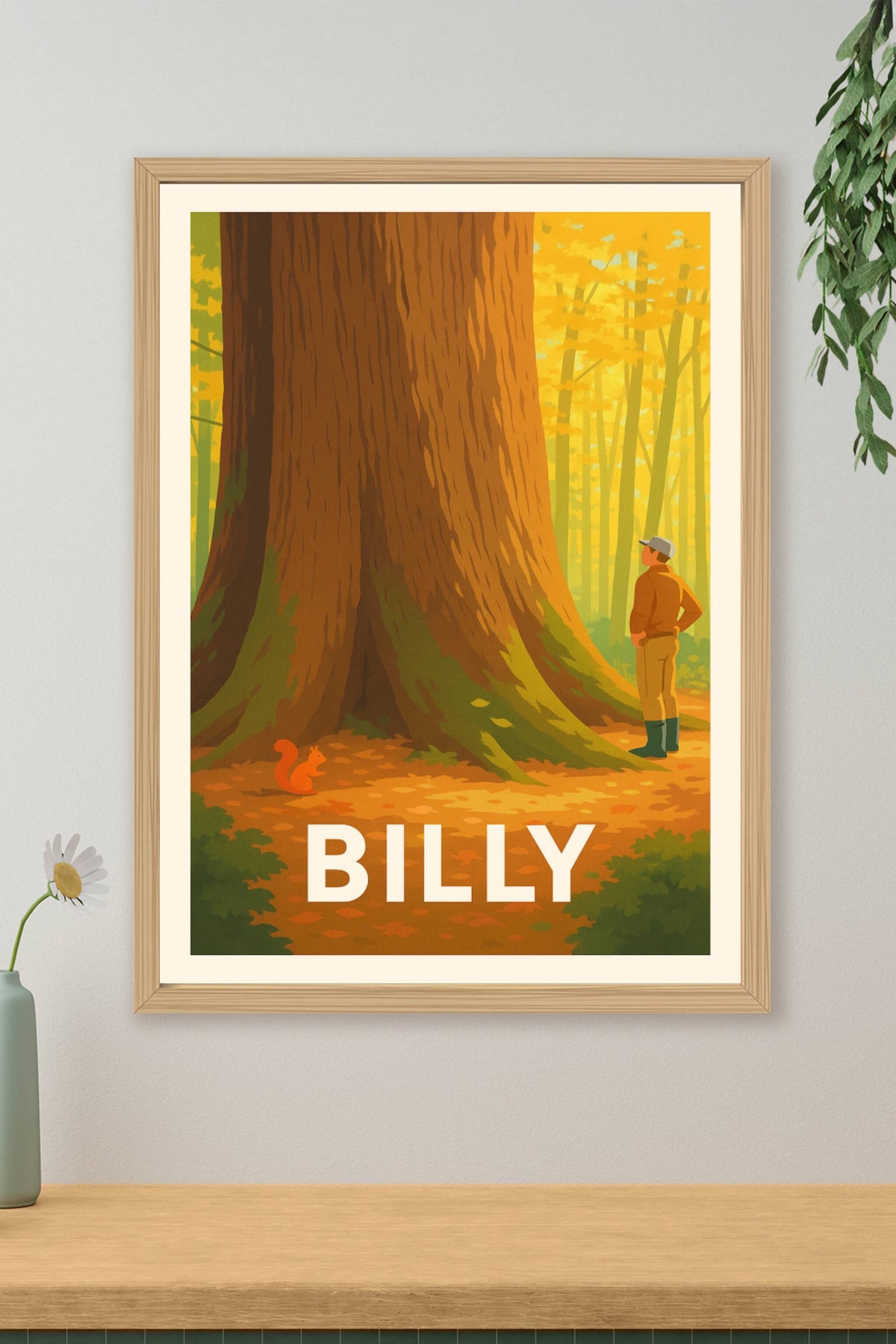 Affiche Billy — L'émerveillement au cœur de la forêt · poster d'art de Billy