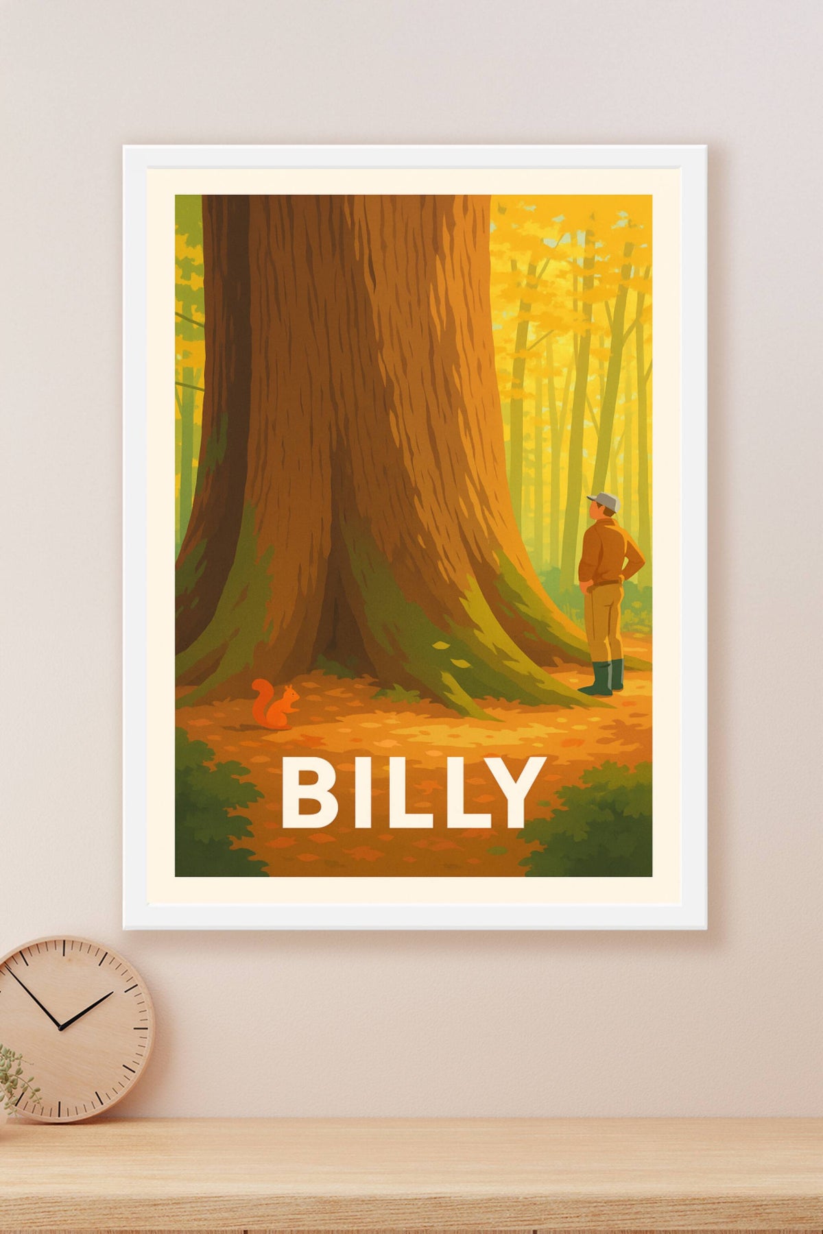 Affiche Billy — L'émerveillement au cœur de la forêt · poster d'art de Billy