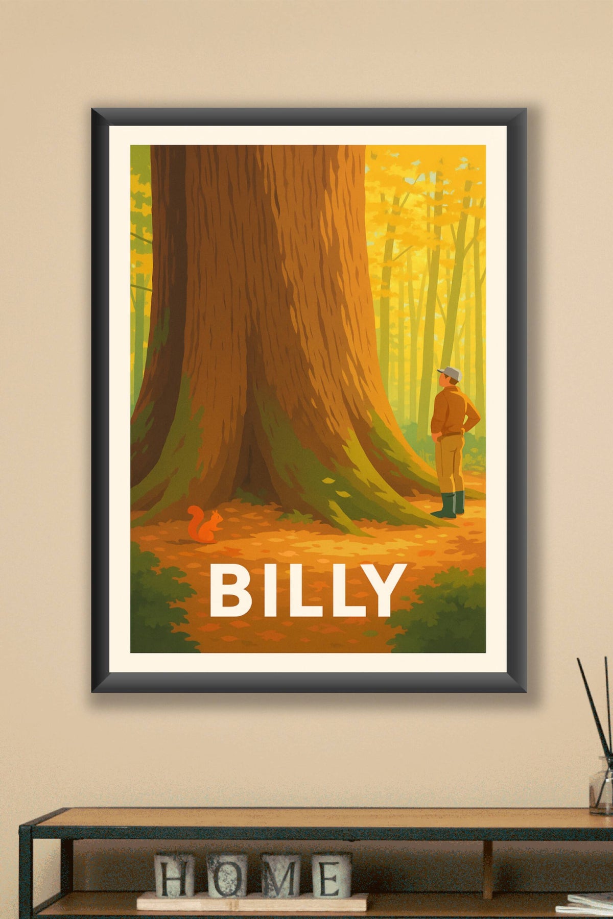 Affiche Billy — L'émerveillement au cœur de la forêt · poster d'art de Billy