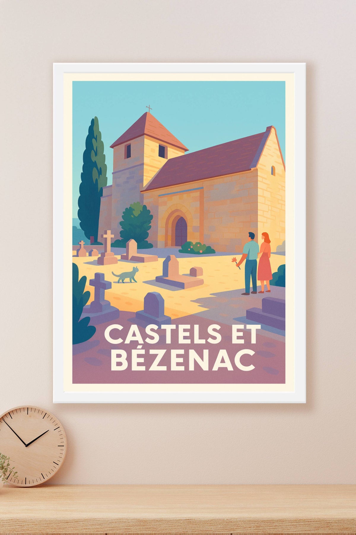 Affiche Castels et Bézenac — L'esprit authentique du Périgord · poster d'art de Castels et Bézenac