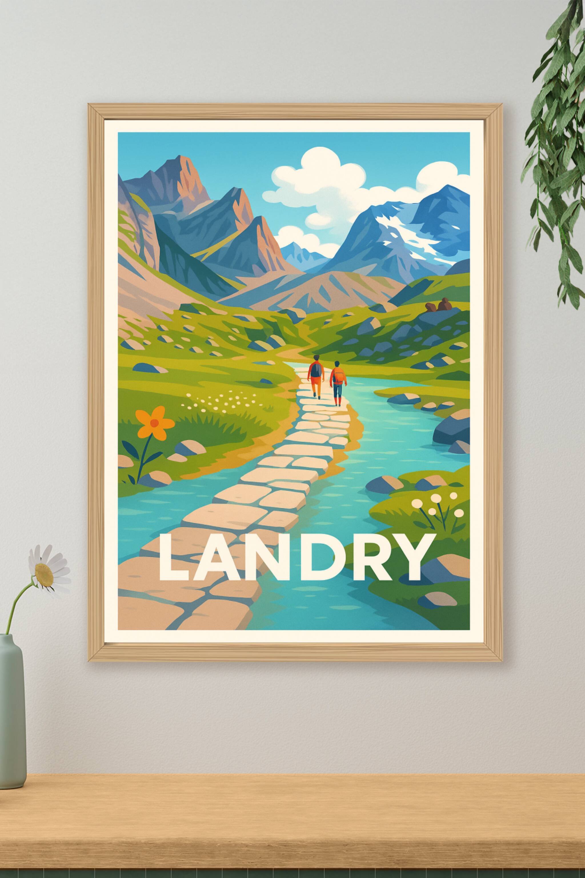 Affiche de Landry - Escapade naturelle au cœur des montagnes