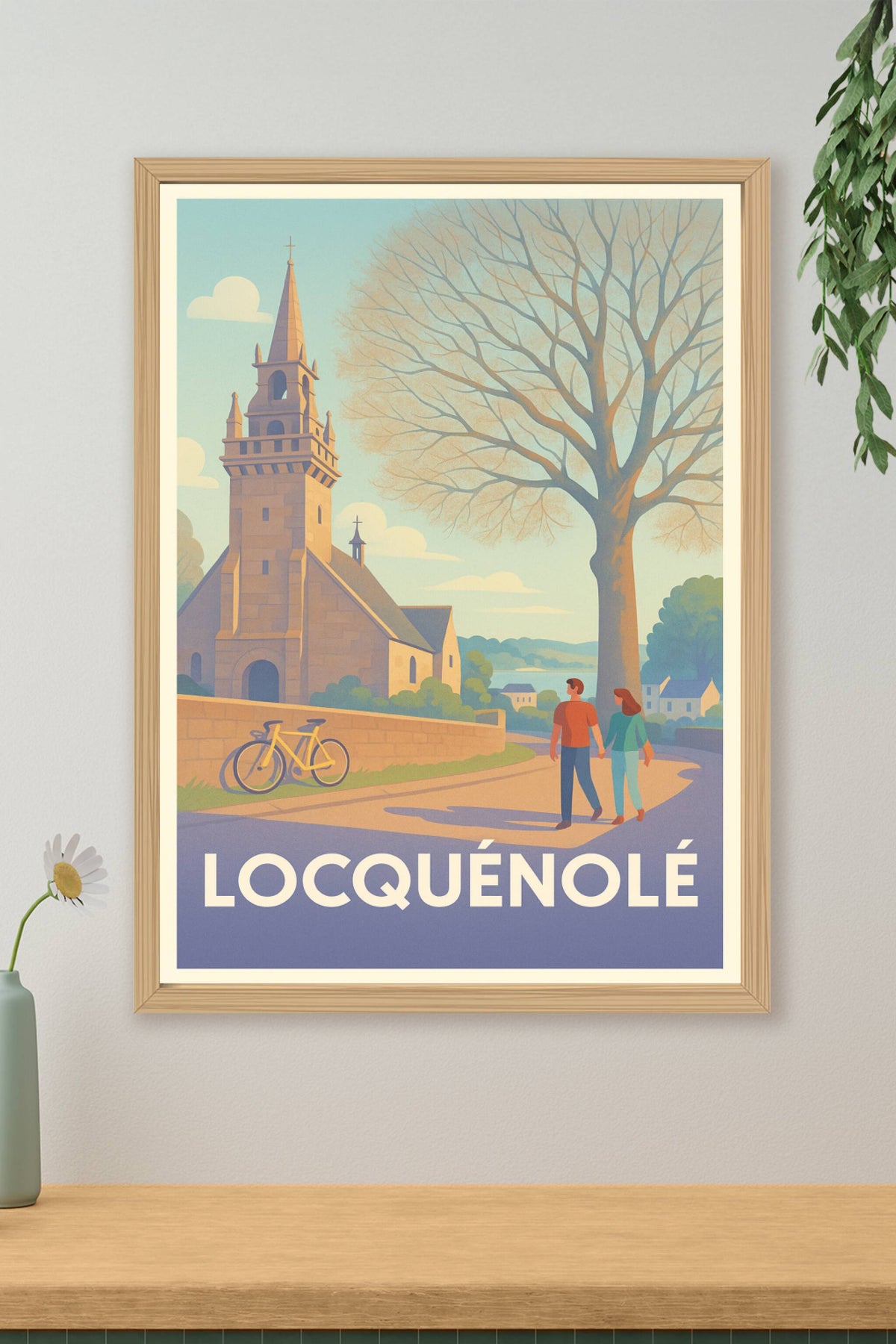 Affiche Locquénolé — Charme et sérénité bretonne · poster d'art de Locquénolé