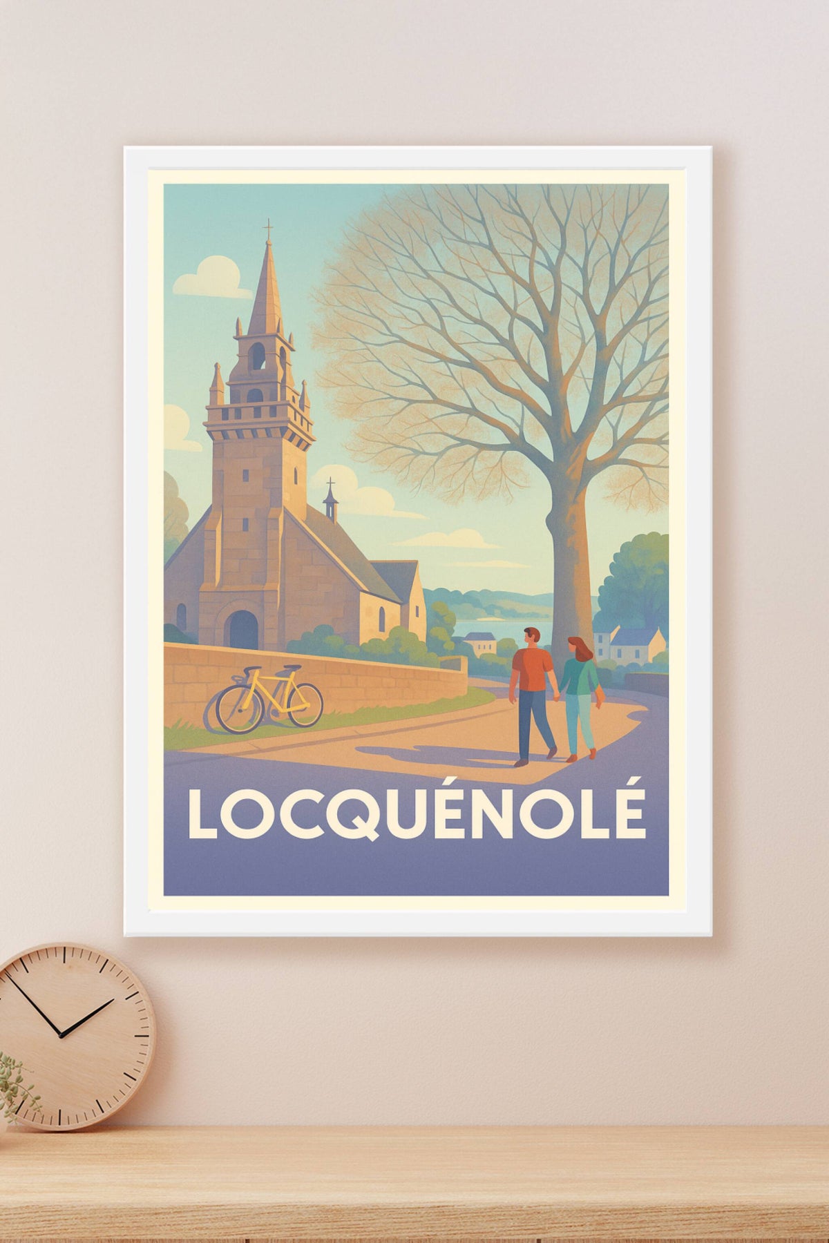 Affiche Locquénolé — Charme et sérénité bretonne · poster d'art de Locquénolé