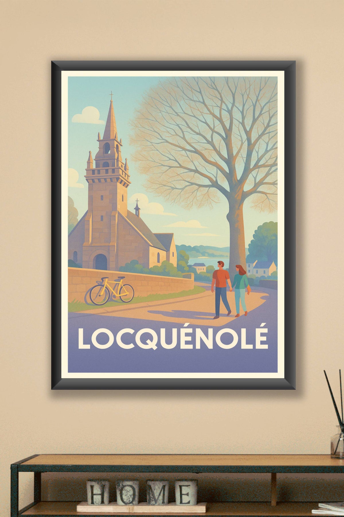 Affiche Locquénolé — Charme et sérénité bretonne · poster d'art de Locquénolé
