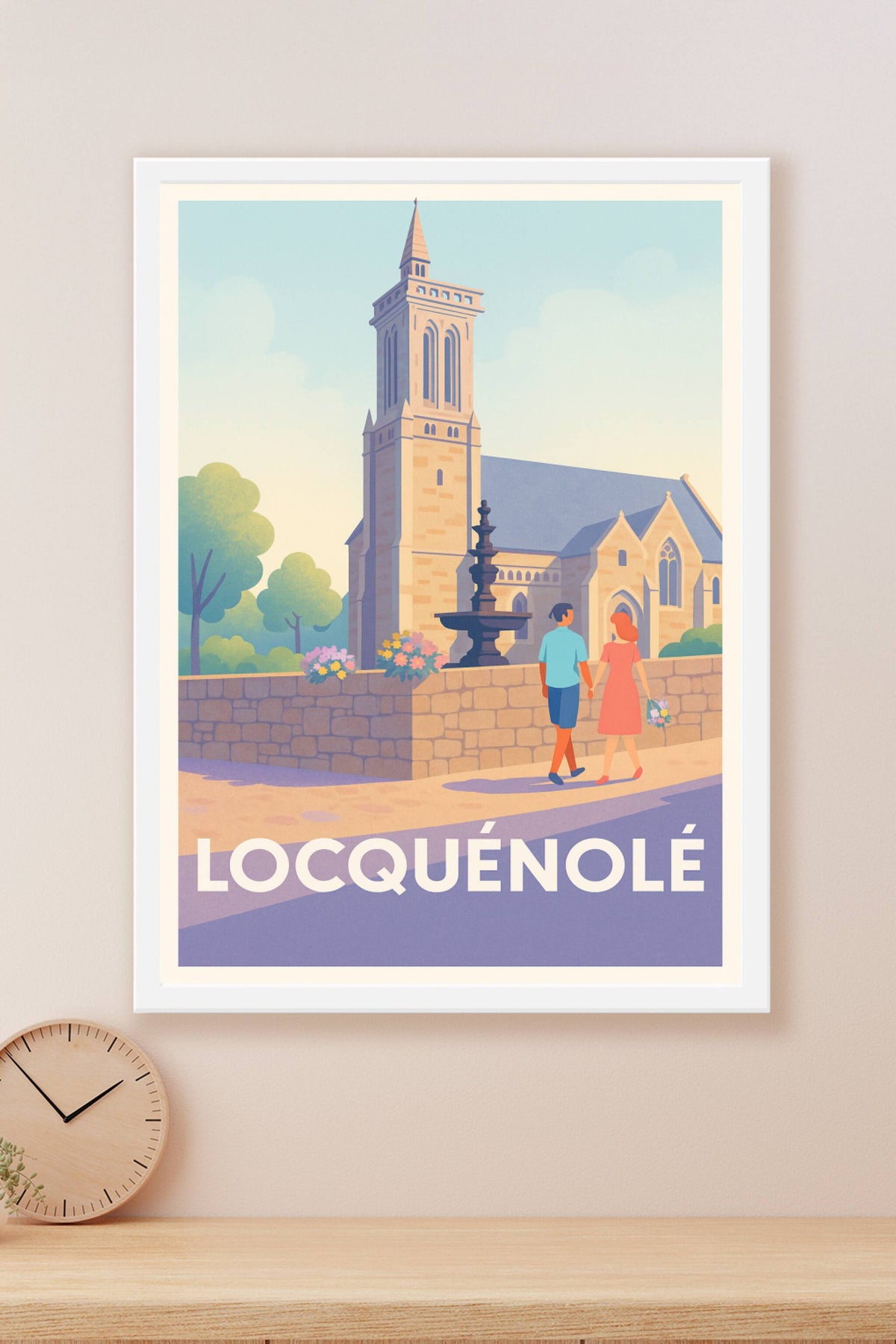 Affiche Locquénolé — Promenade romantique au cœur du patrimoine · poster d'art de Locquénolé
