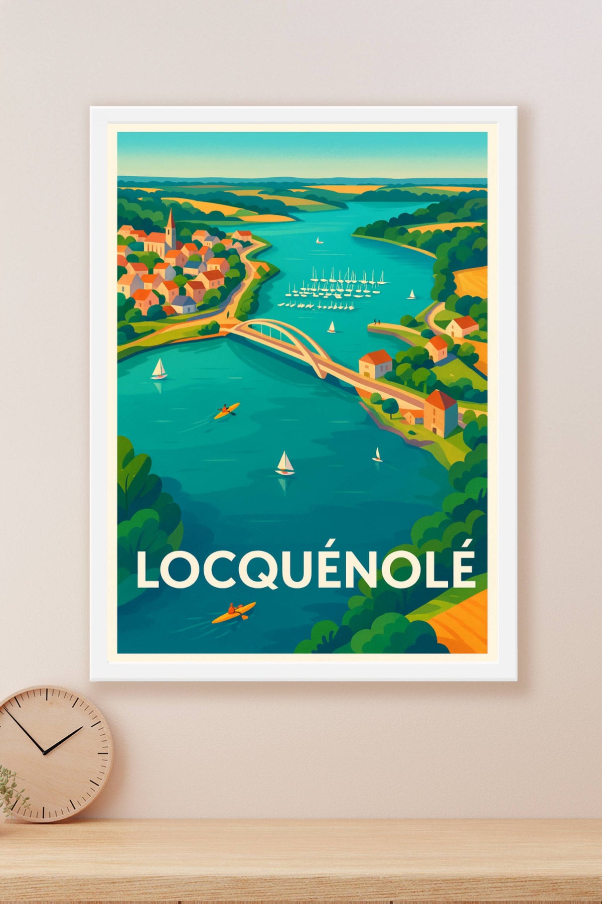 Affiche Locquénolé — Le charme paisible de la Bretagne · poster d'art de Locquénolé