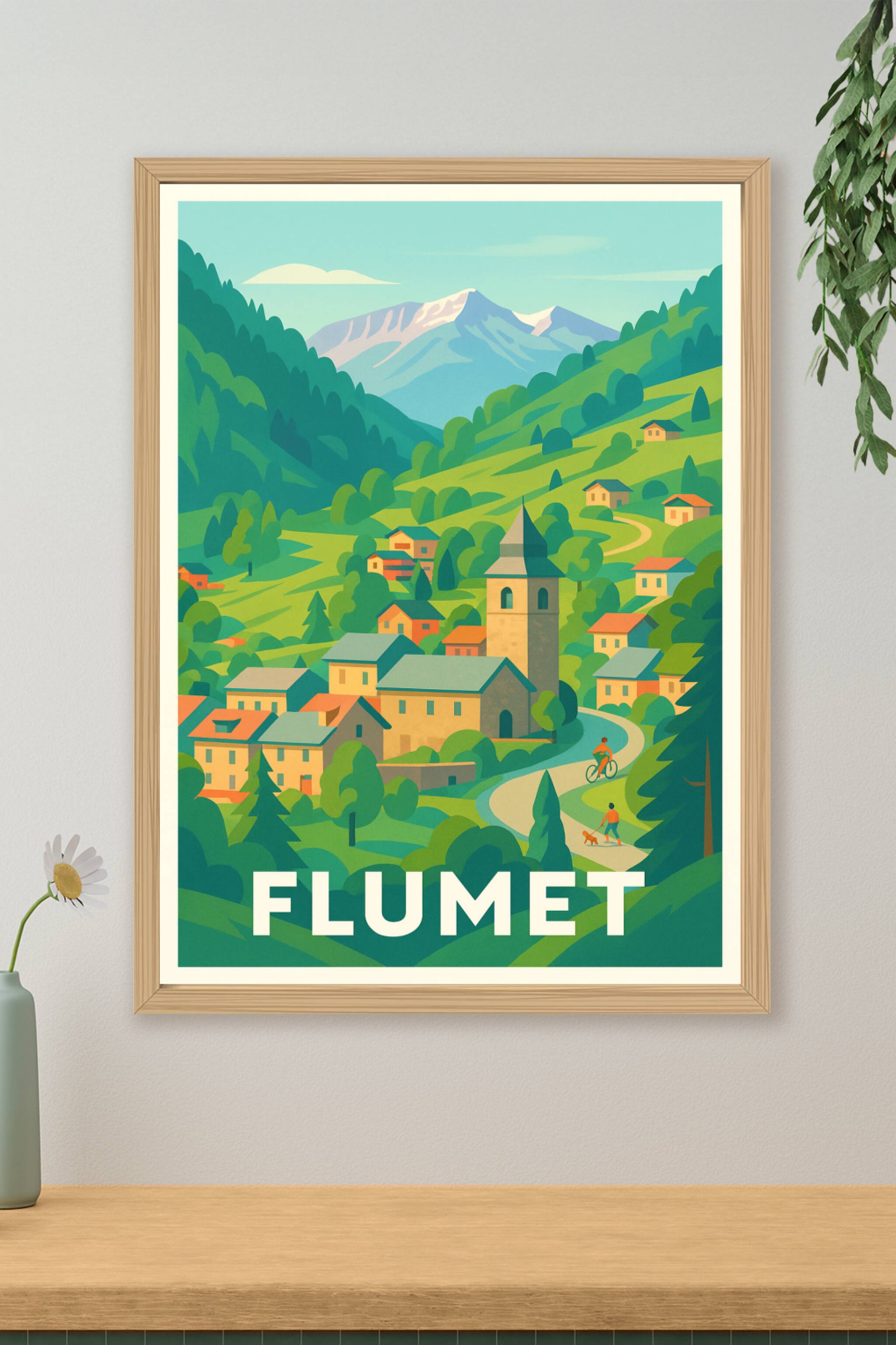 Affiche de Flumet - L'écrin nature des Alpes