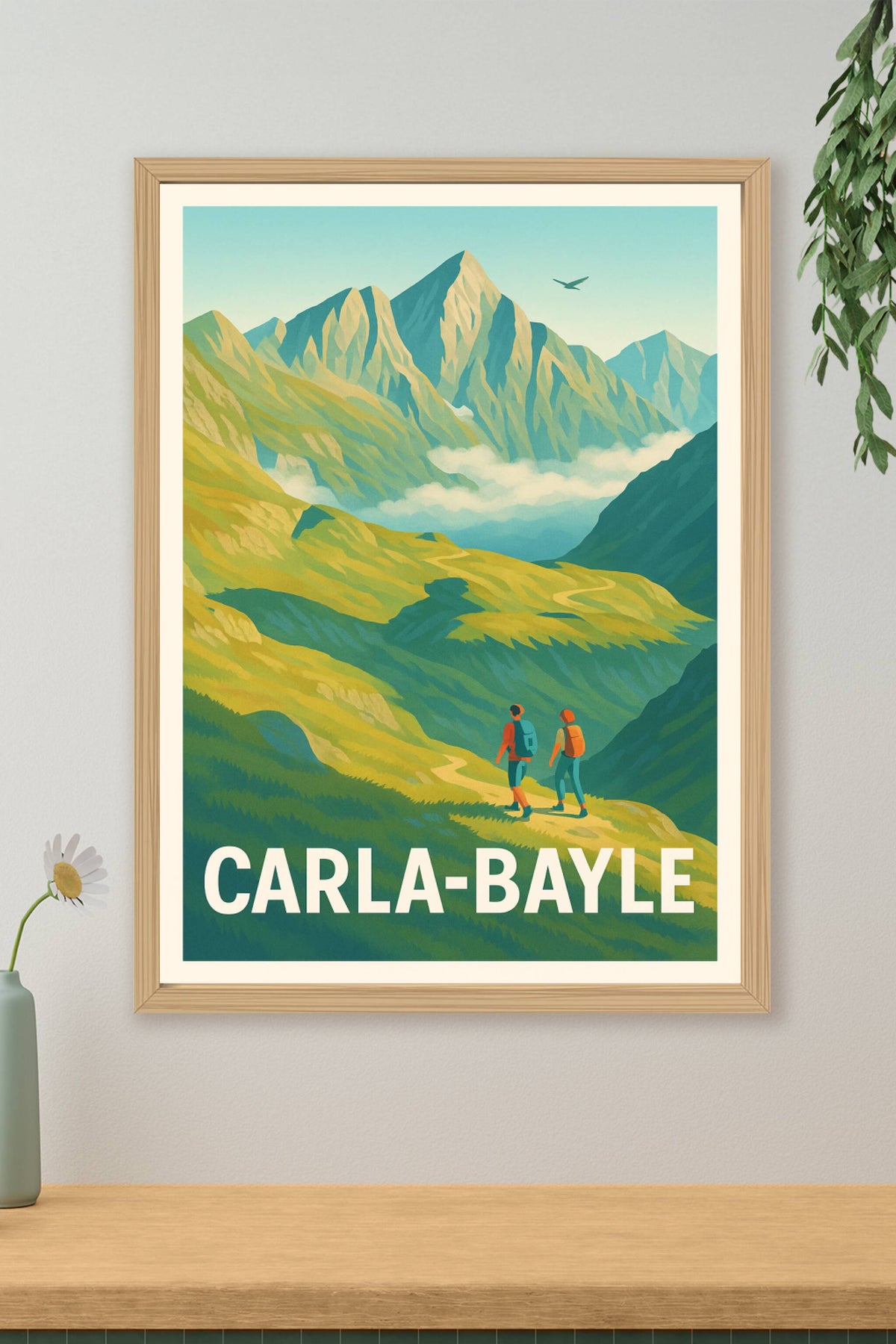 Affiche Carla-Bayle — Évasion et nature grandiose · poster d'art de Carla-Bayle