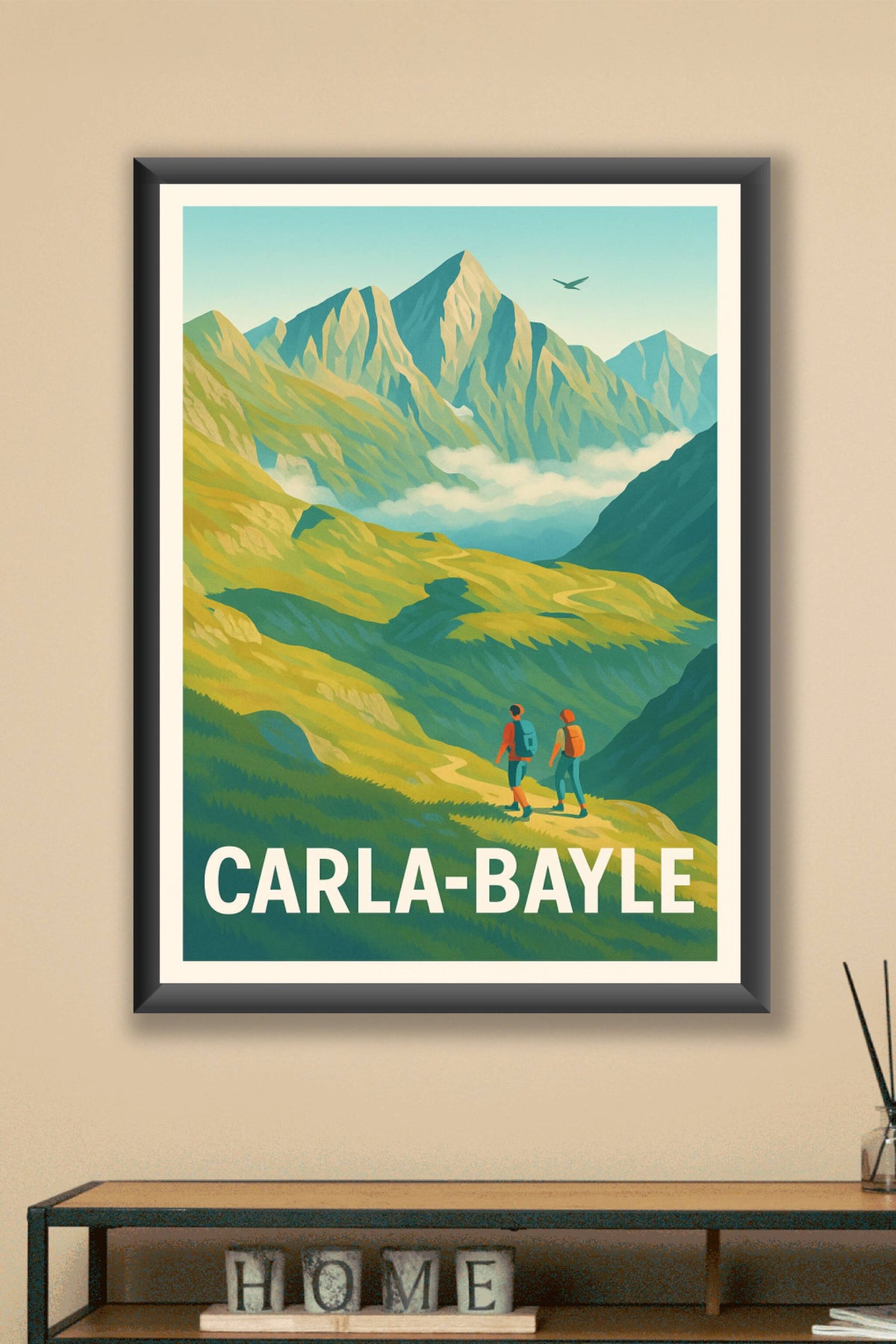 Affiche Carla-Bayle — Évasion et nature grandiose · poster d'art de Carla-Bayle