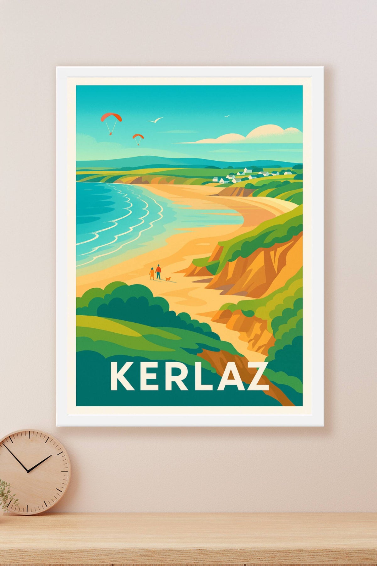 Affiche Kerlaz — Évasion plages bretonnes et paysages enchanteurs · poster d'art de Kerlaz
