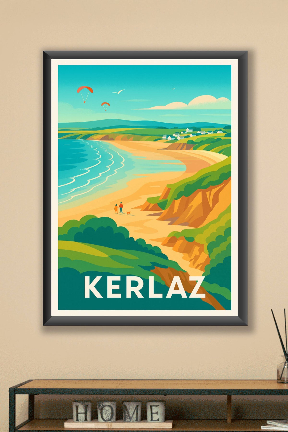 Affiche Kerlaz — Évasion plages bretonnes et paysages enchanteurs · poster d'art de Kerlaz