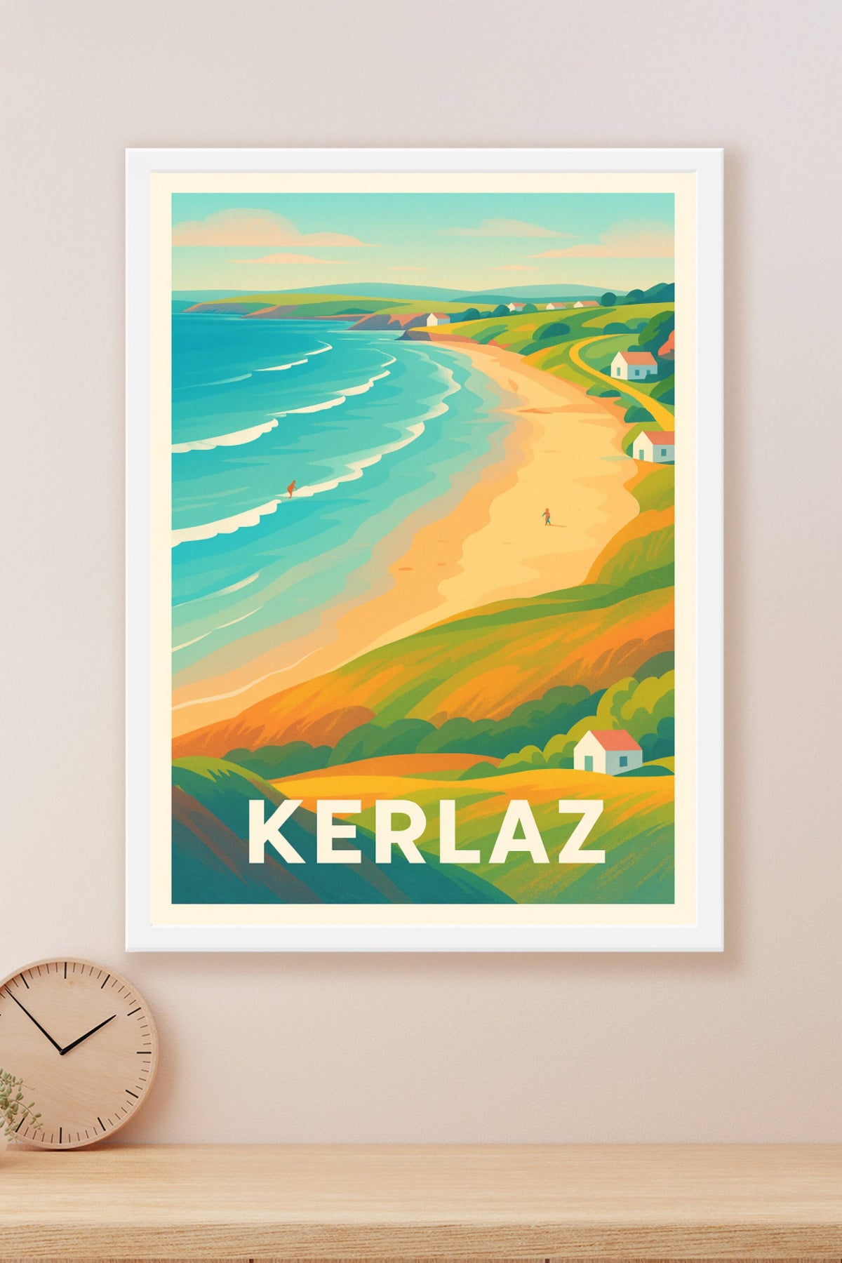 Affiche Kerlaz — Évasion et douceur bretonne · poster d'art de Kerlaz