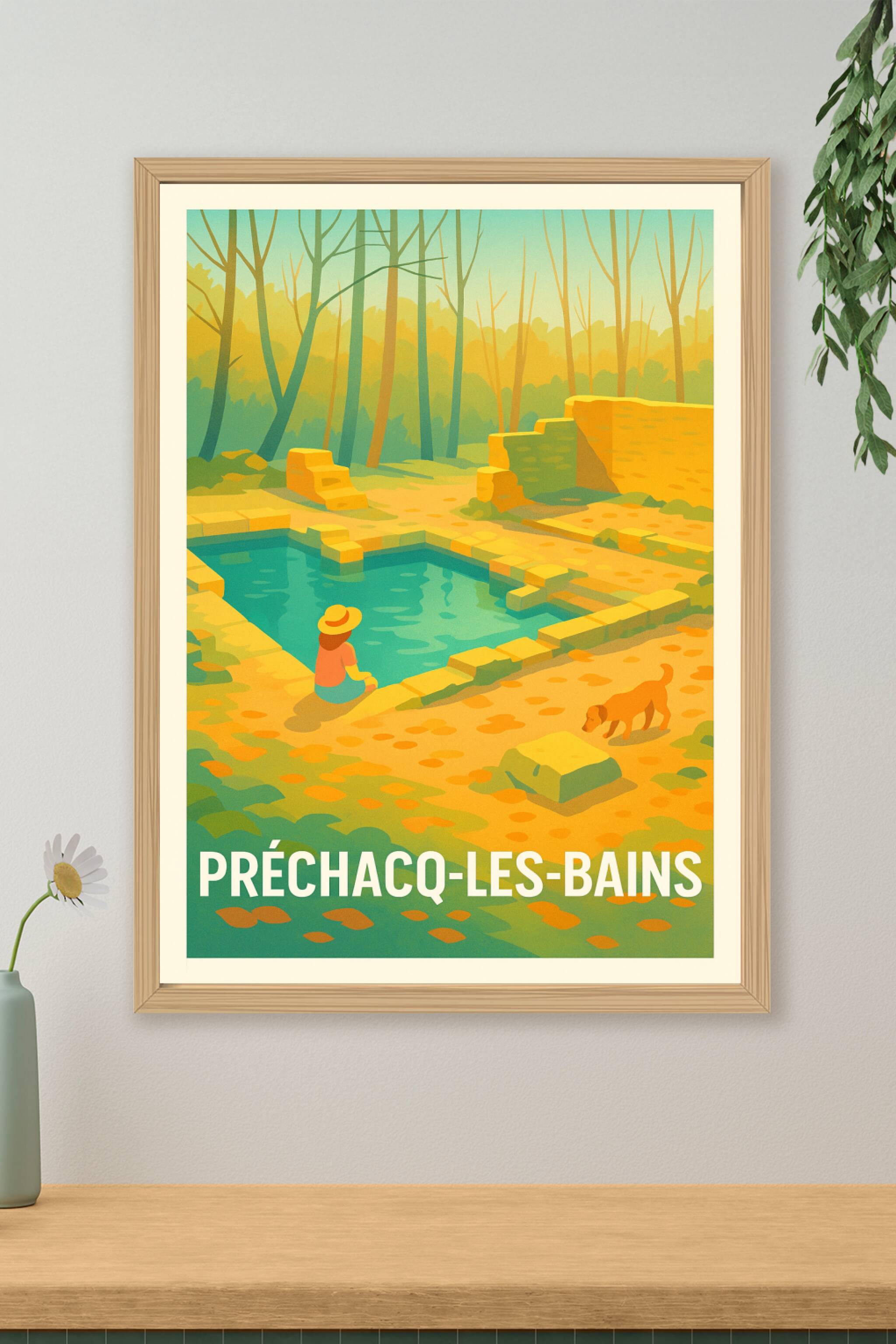 Affiche de Préchacq-les-Bains - Un havre de détente au naturel