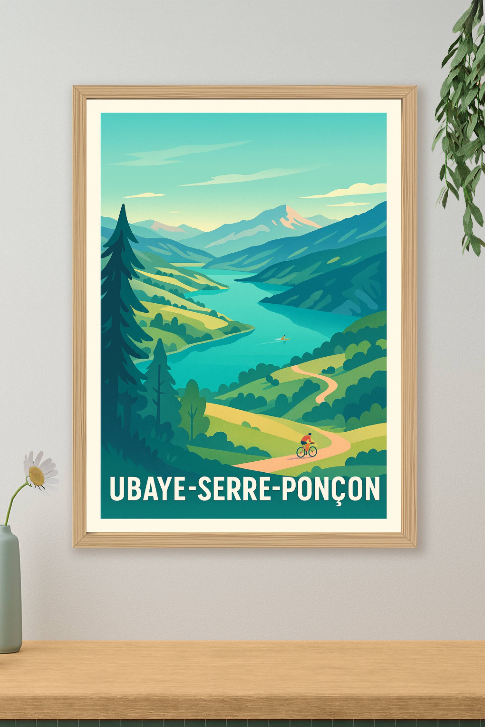 Affiche de Ubaye-Serre-Ponçon - Évasion nature entre montagnes et eaux turquoise