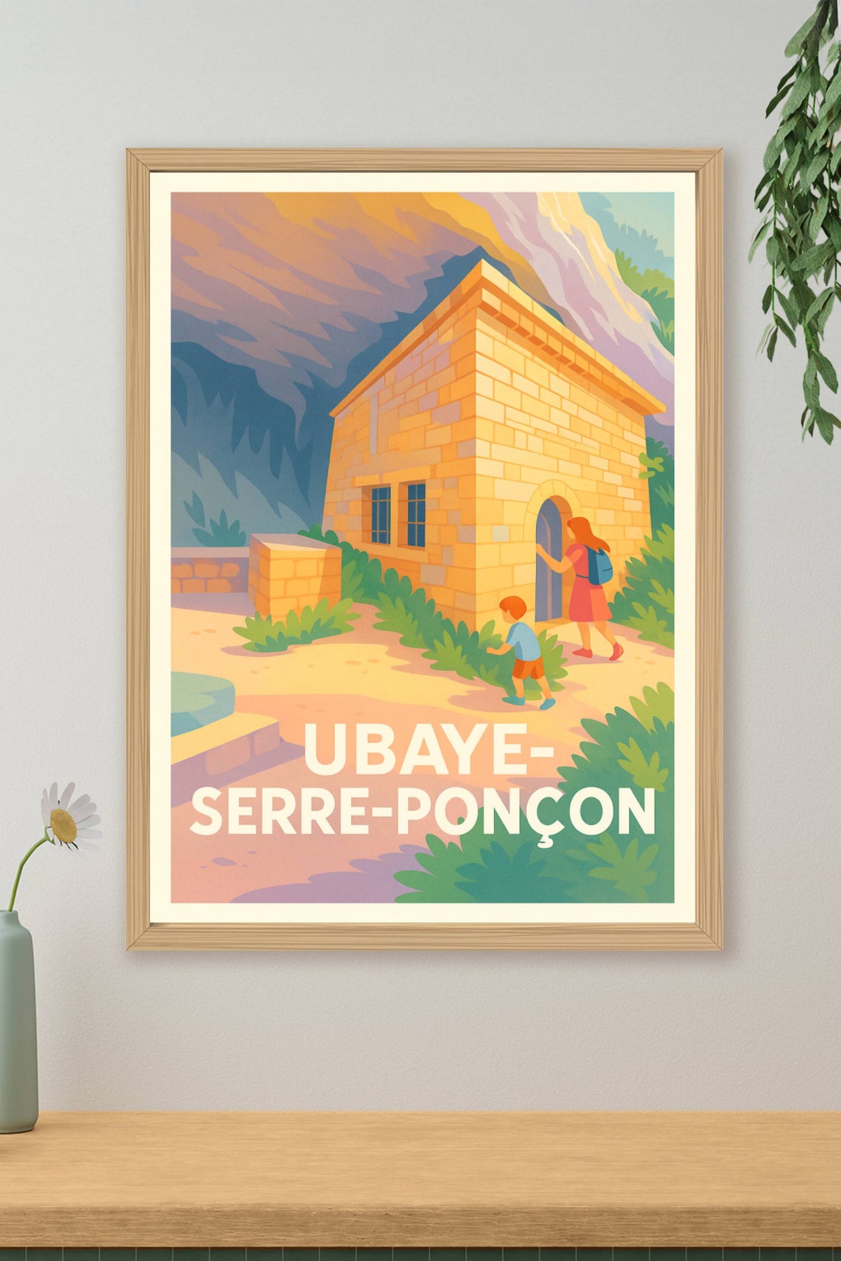 Affiche Ubaye-Serre-Ponçon — L'évasion nature au cœur des Alpes · poster d'art de Ubaye-Serre-Ponçon