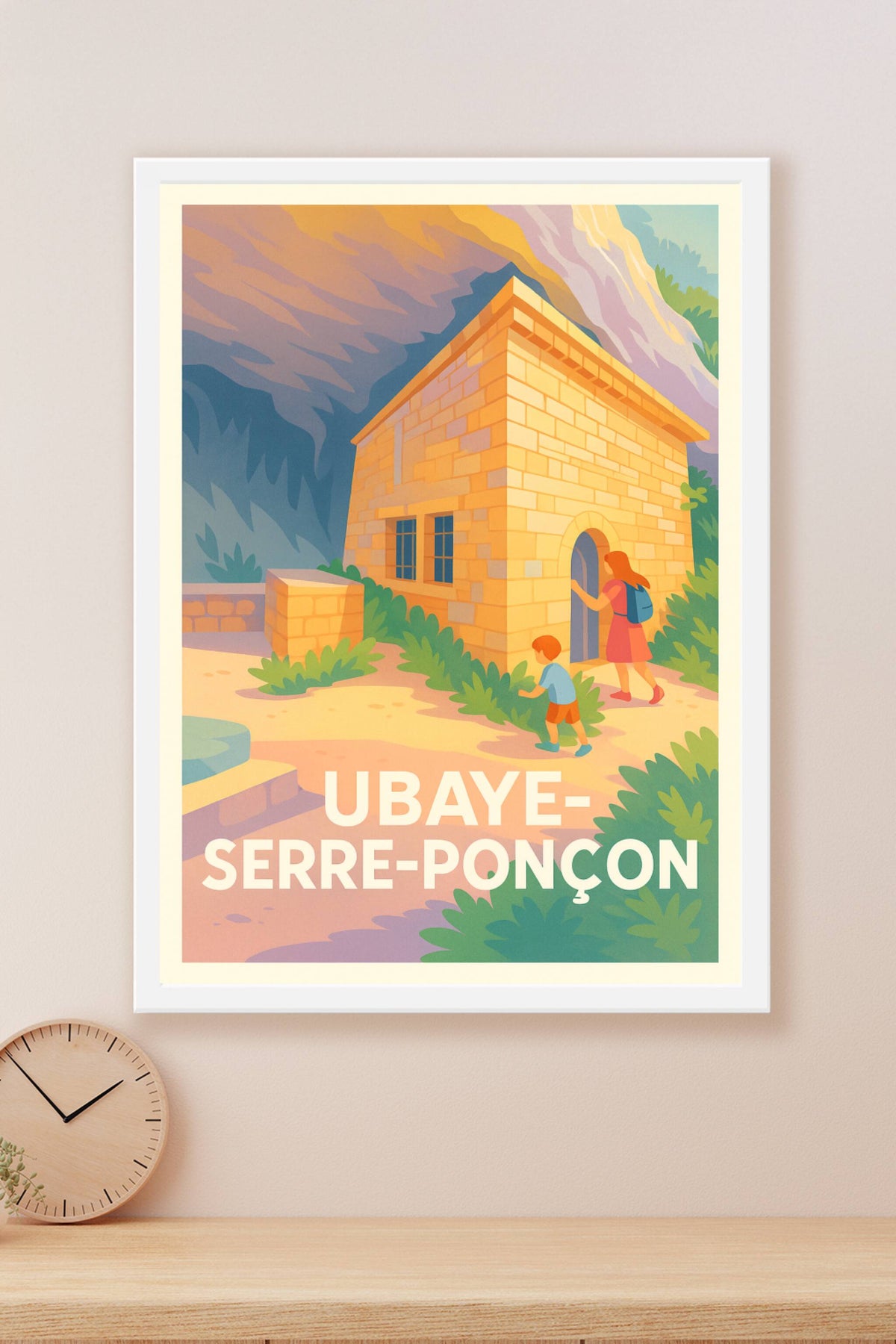 Affiche Ubaye-Serre-Ponçon — L'évasion nature au cœur des Alpes · poster d'art de Ubaye-Serre-Ponçon