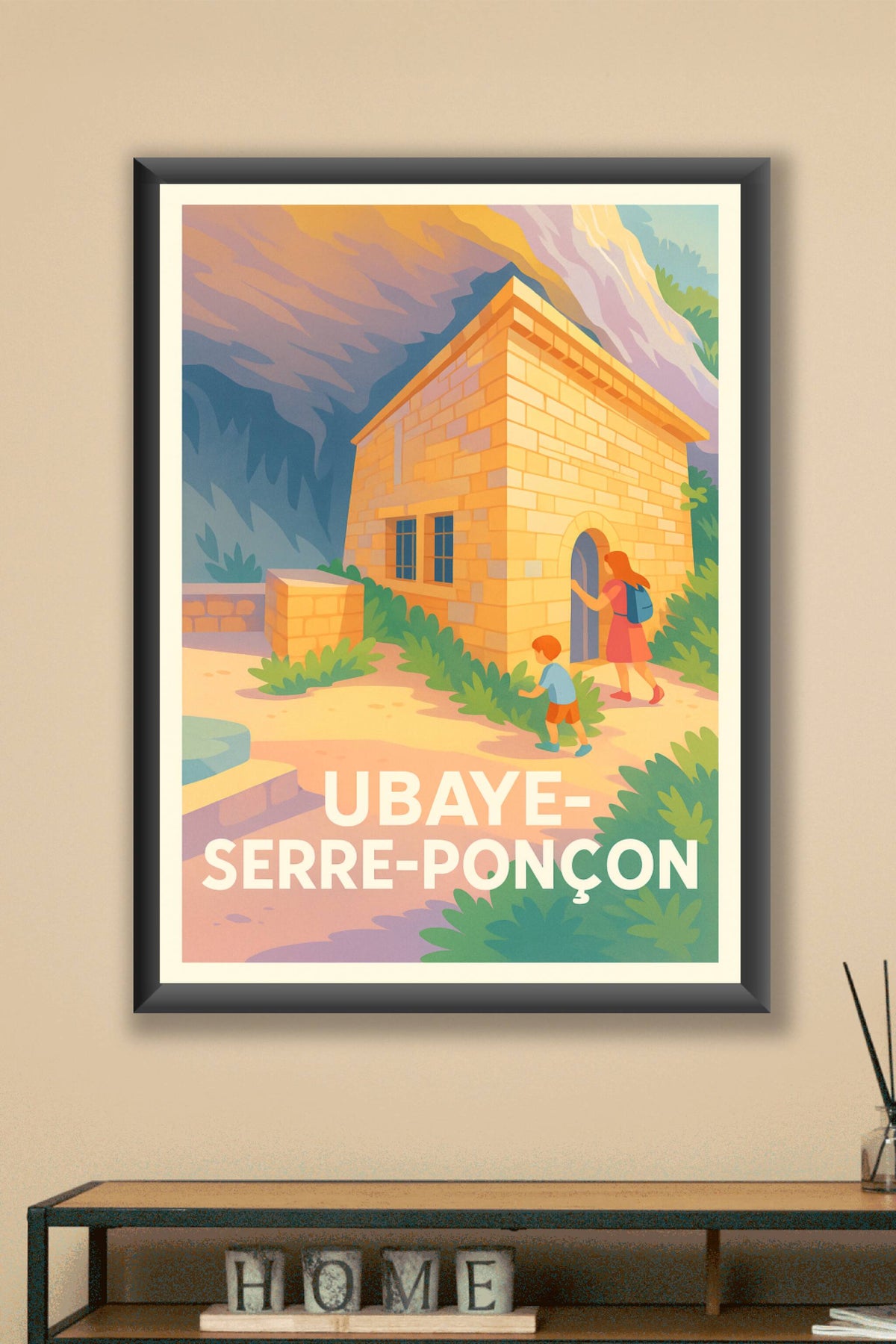 Affiche Ubaye-Serre-Ponçon — L'évasion nature au cœur des Alpes · poster d'art de Ubaye-Serre-Ponçon