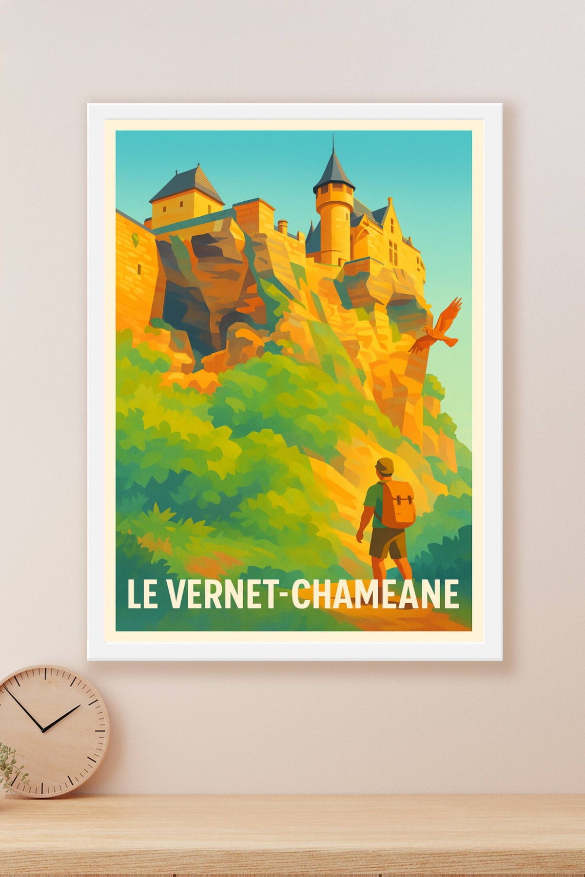 Affiche Le Vernet-Chaméane — L'émerveillement au sommet · poster d'art de Le Vernet-Chaméane