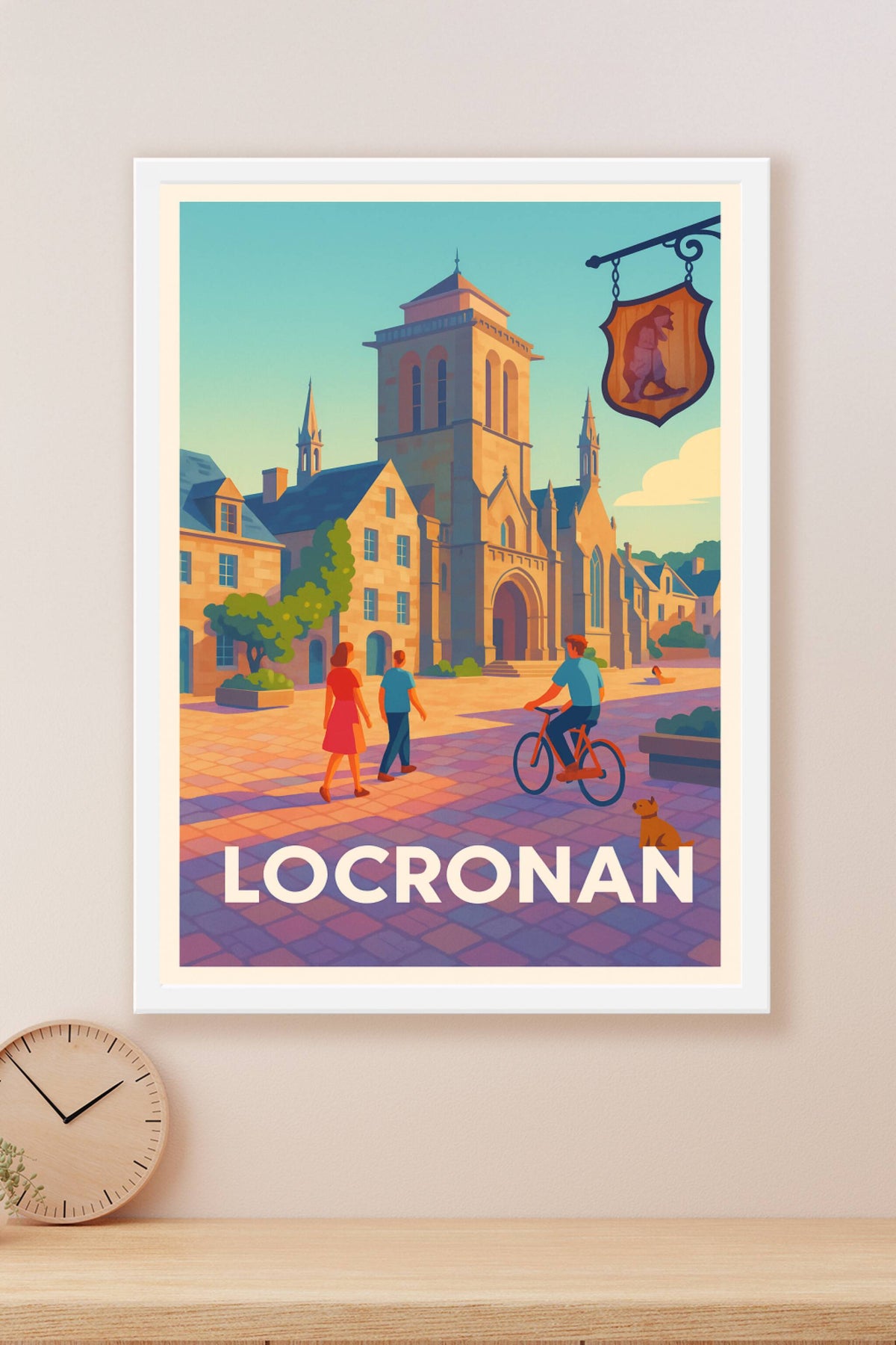 Affiche Locronan — Charme et patrimoine en lumière · poster d'art de Locronan