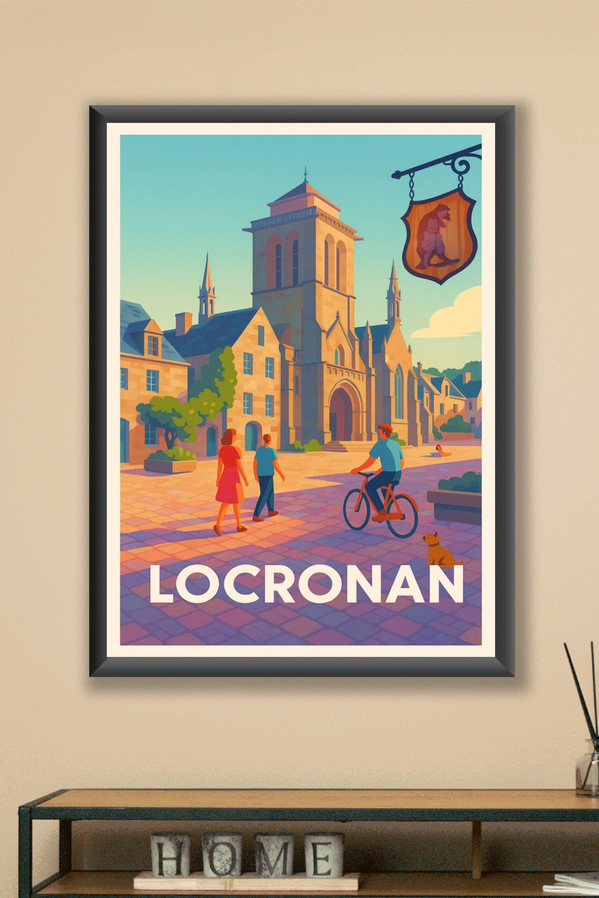 Affiche Locronan — Charme et patrimoine en lumière · poster d'art de Locronan