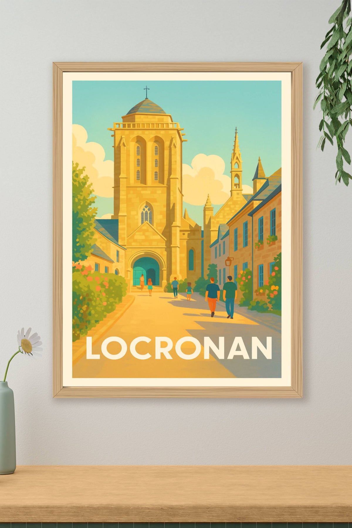 Affiche Locronan — Charme historique au cœur de la Bretagne · poster d'art de Locronan