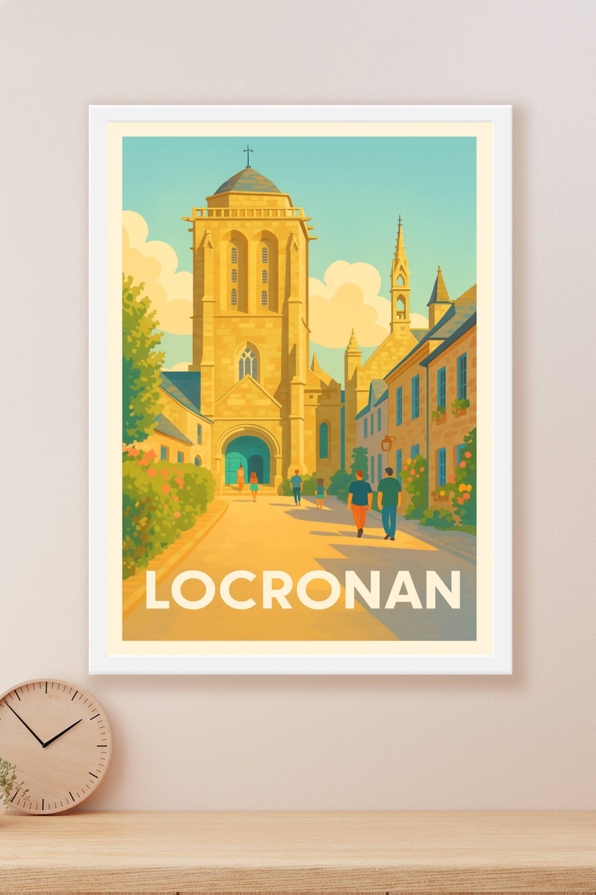 Affiche Locronan — Charme historique au cœur de la Bretagne · poster d'art de Locronan