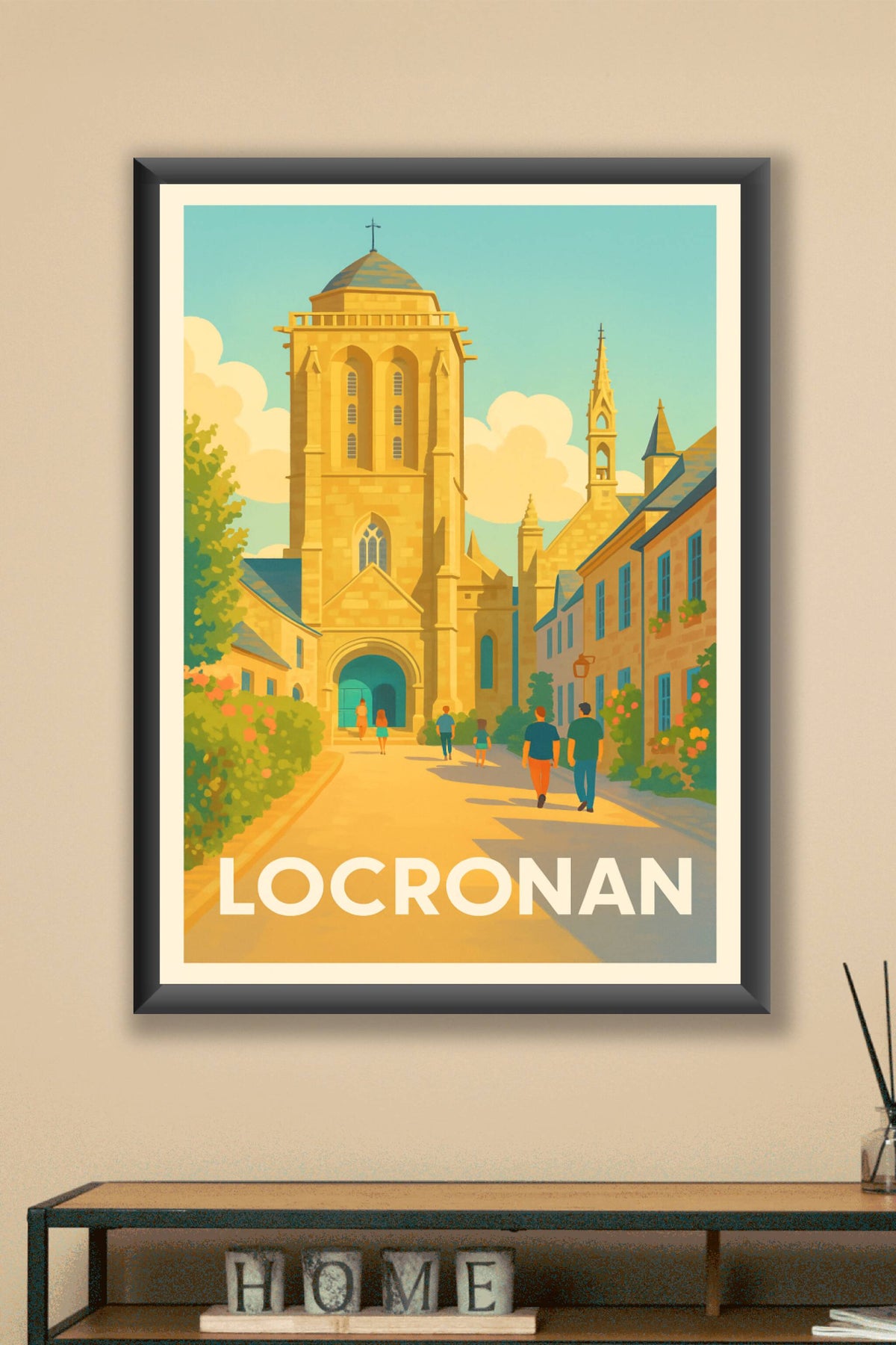 Affiche Locronan — Charme historique au cœur de la Bretagne · poster d'art de Locronan