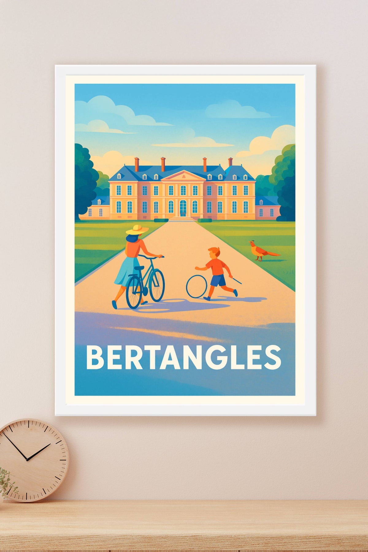 Affiche Bertangles — Escapade bucolique au château · poster d'art de Bertangles