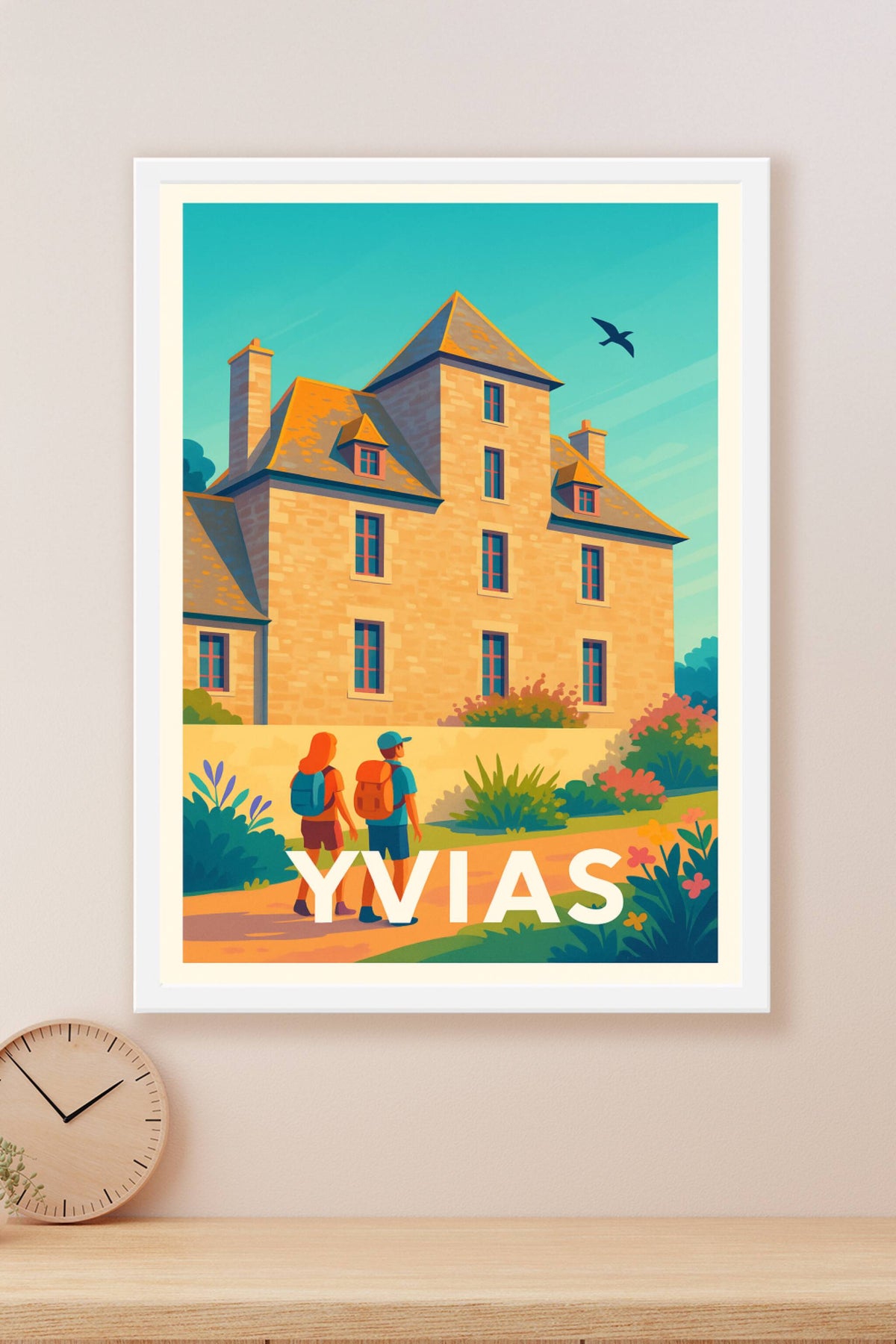 Affiche Yvias — Flânerie au cœur du patrimoine breton · poster d'art de Yvias