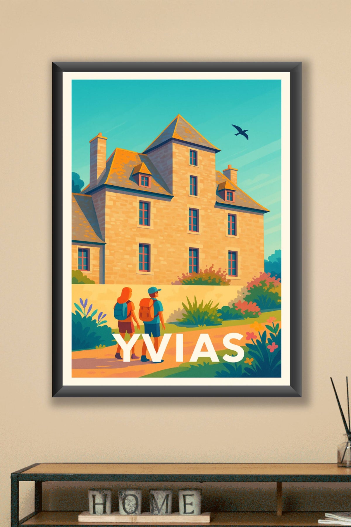 Affiche Yvias — Flânerie au cœur du patrimoine breton · poster d'art de Yvias