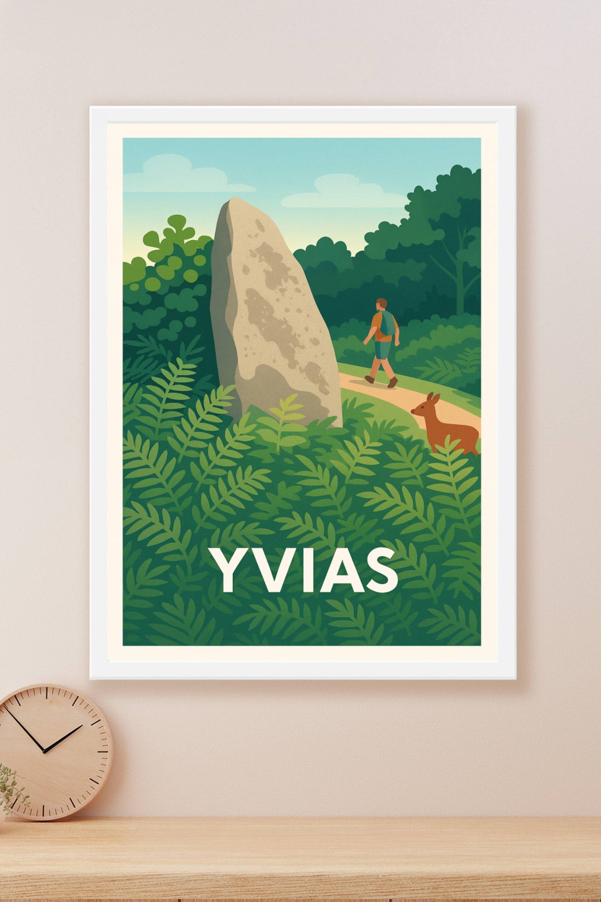 Affiche Yvias — Escapade Nature au Cœur de la Forêt · poster d'art de Yvias