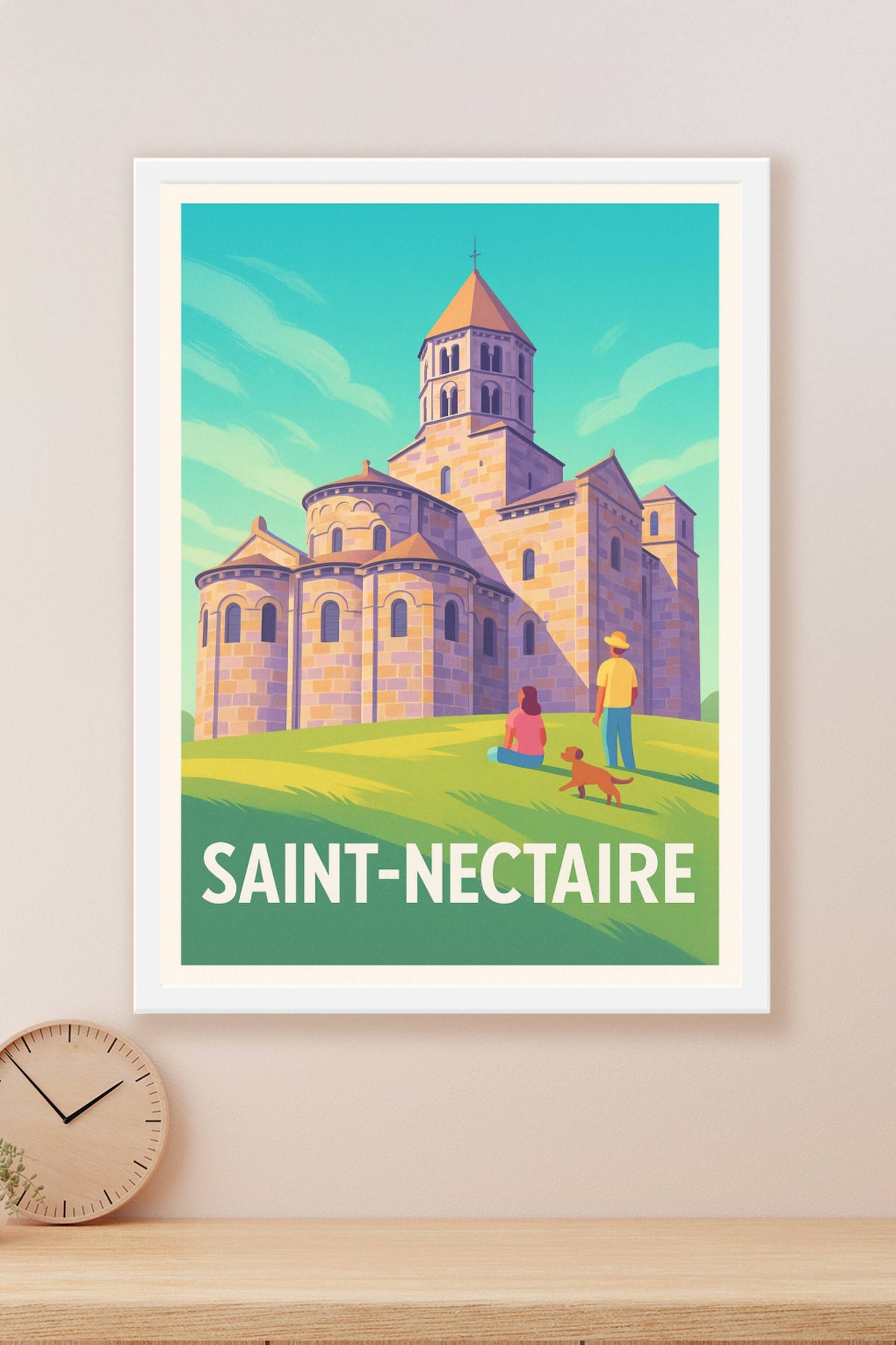 Affiche Saint-Nectaire — Harmonie et Sérénité au Cœur de l'Auvergne · poster d'art de Saint-Nectaire