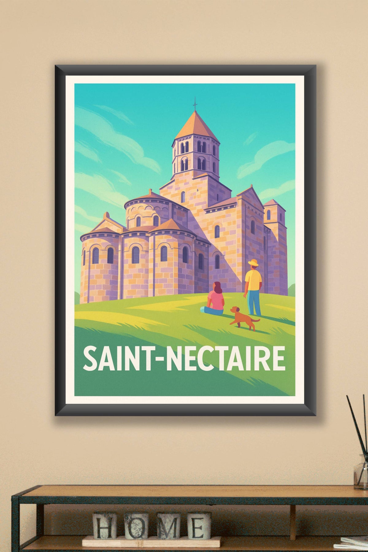 Affiche Saint-Nectaire — Harmonie et Sérénité au Cœur de l'Auvergne · poster d'art de Saint-Nectaire
