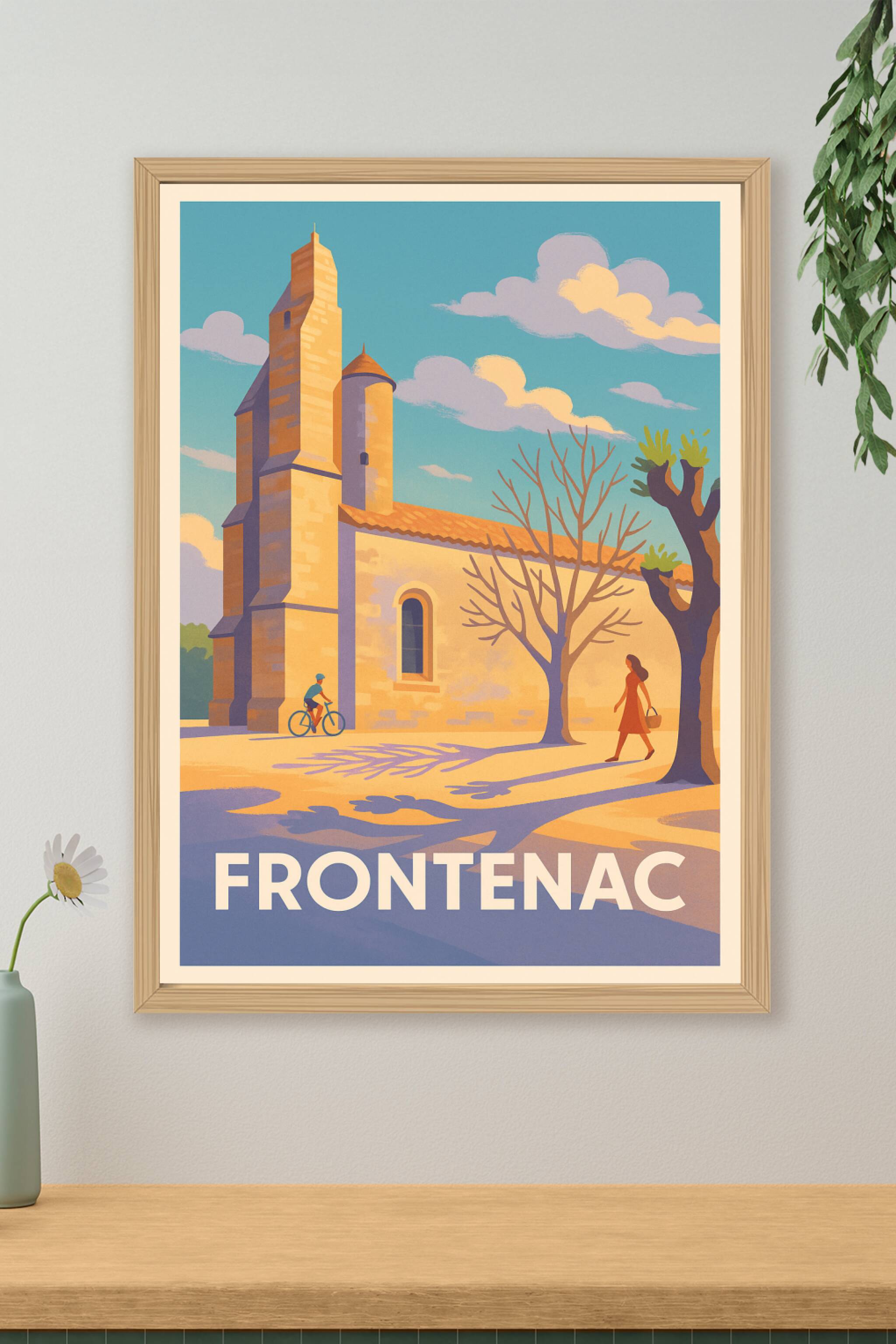 Affiche de Frontenac - Lumières douces et patrimoine charmant