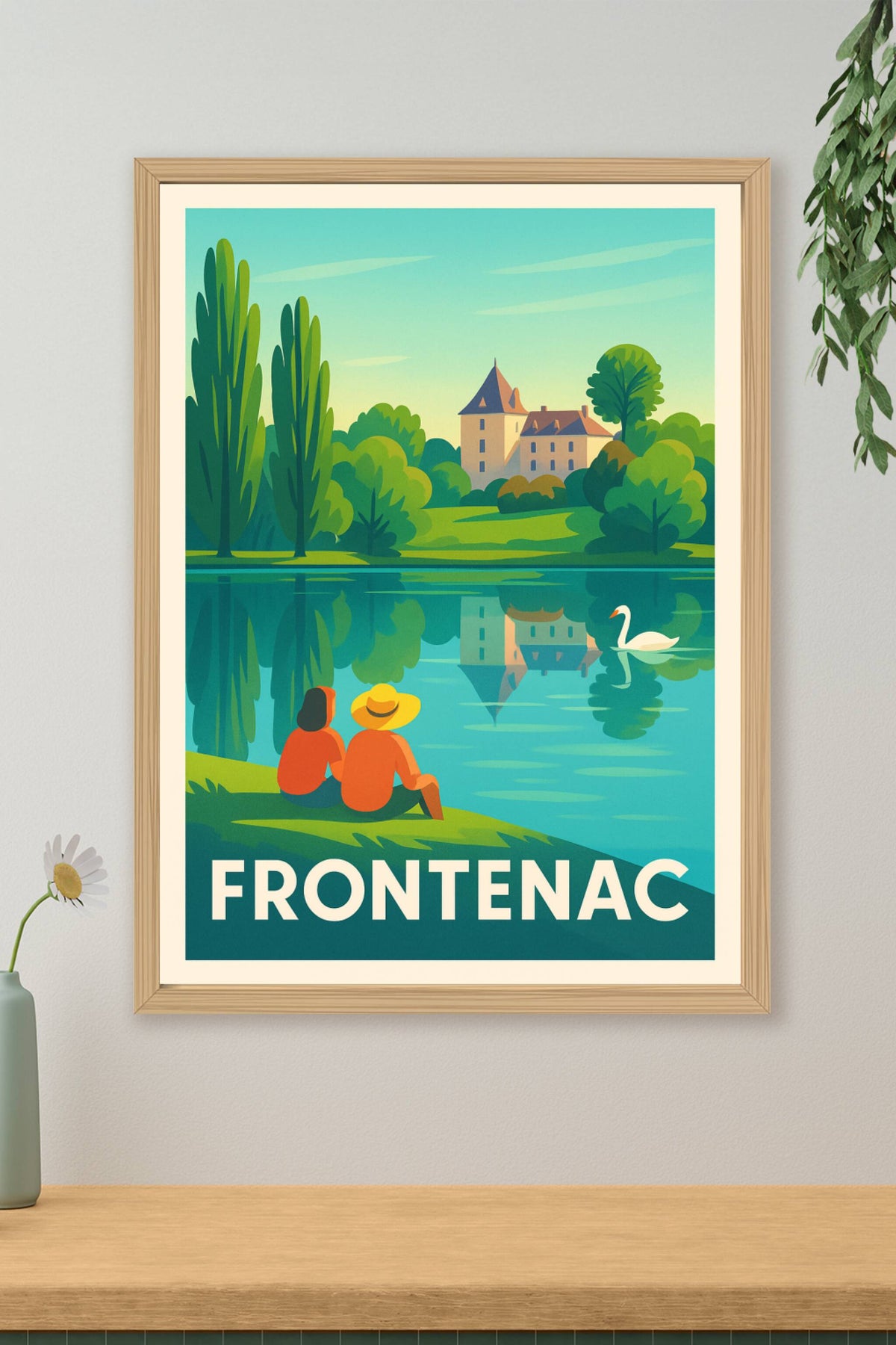 Affiche Frontenac — Douceur et sérénité au bord de l'eau · poster d'art de Frontenac