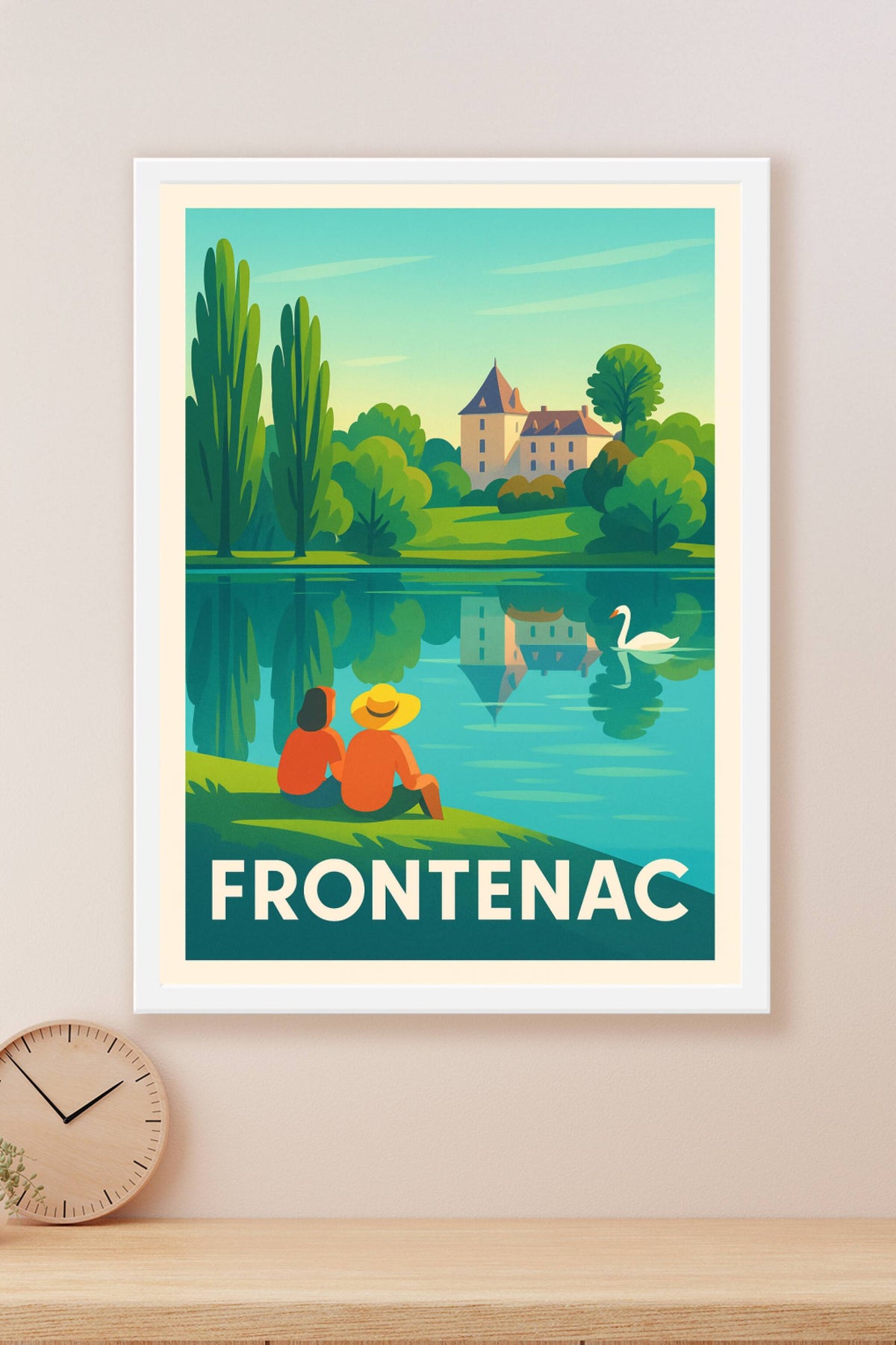 Affiche Frontenac — Douceur et sérénité au bord de l'eau · poster d'art de Frontenac