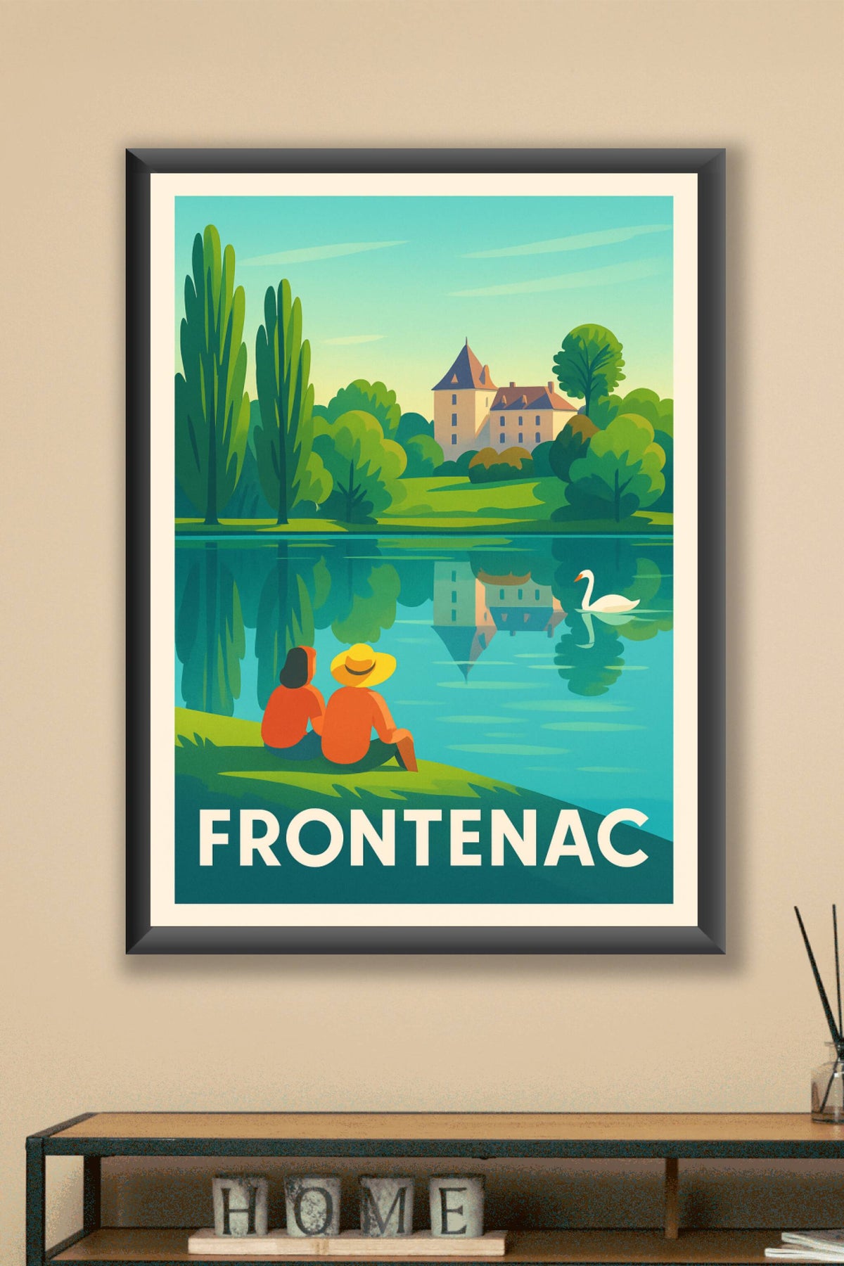Affiche Frontenac — Douceur et sérénité au bord de l'eau · poster d'art de Frontenac