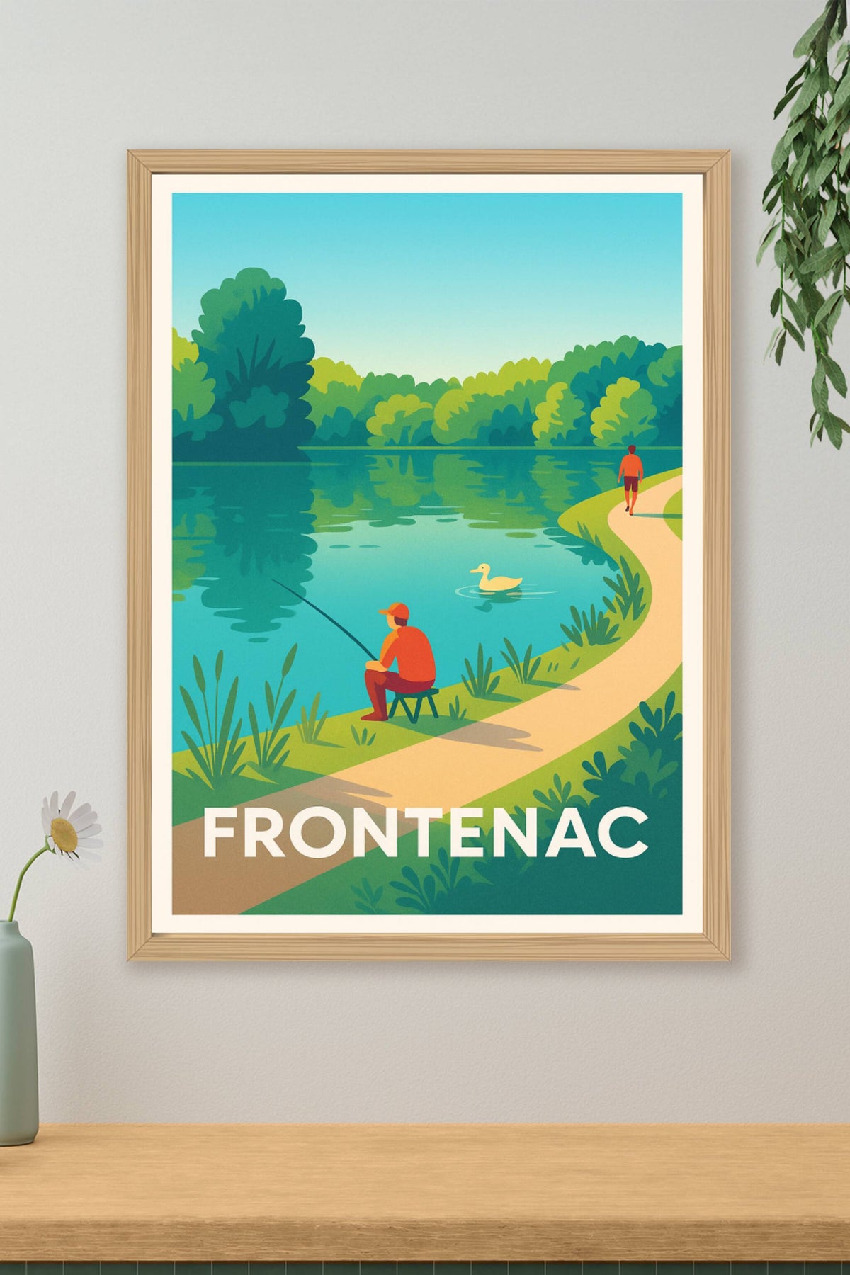 Affiche Frontenac — Sérénité au bord de l'eau · poster d'art de Frontenac