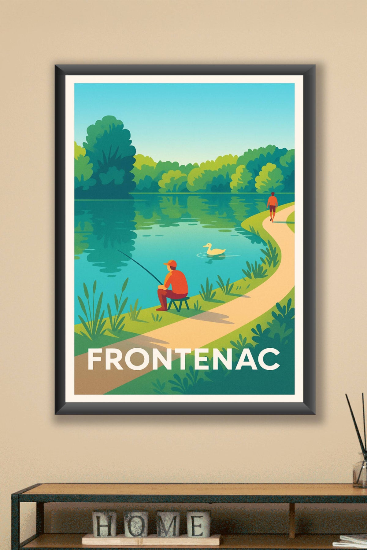 Affiche Frontenac — Sérénité au bord de l'eau · poster d'art de Frontenac