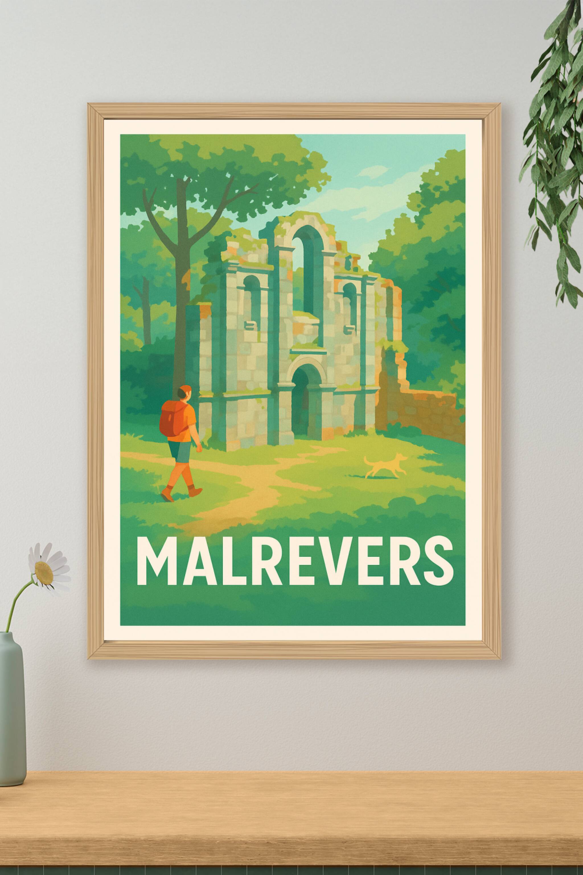 Affiche de Malrevers - Tranquillité au cœur des ruines