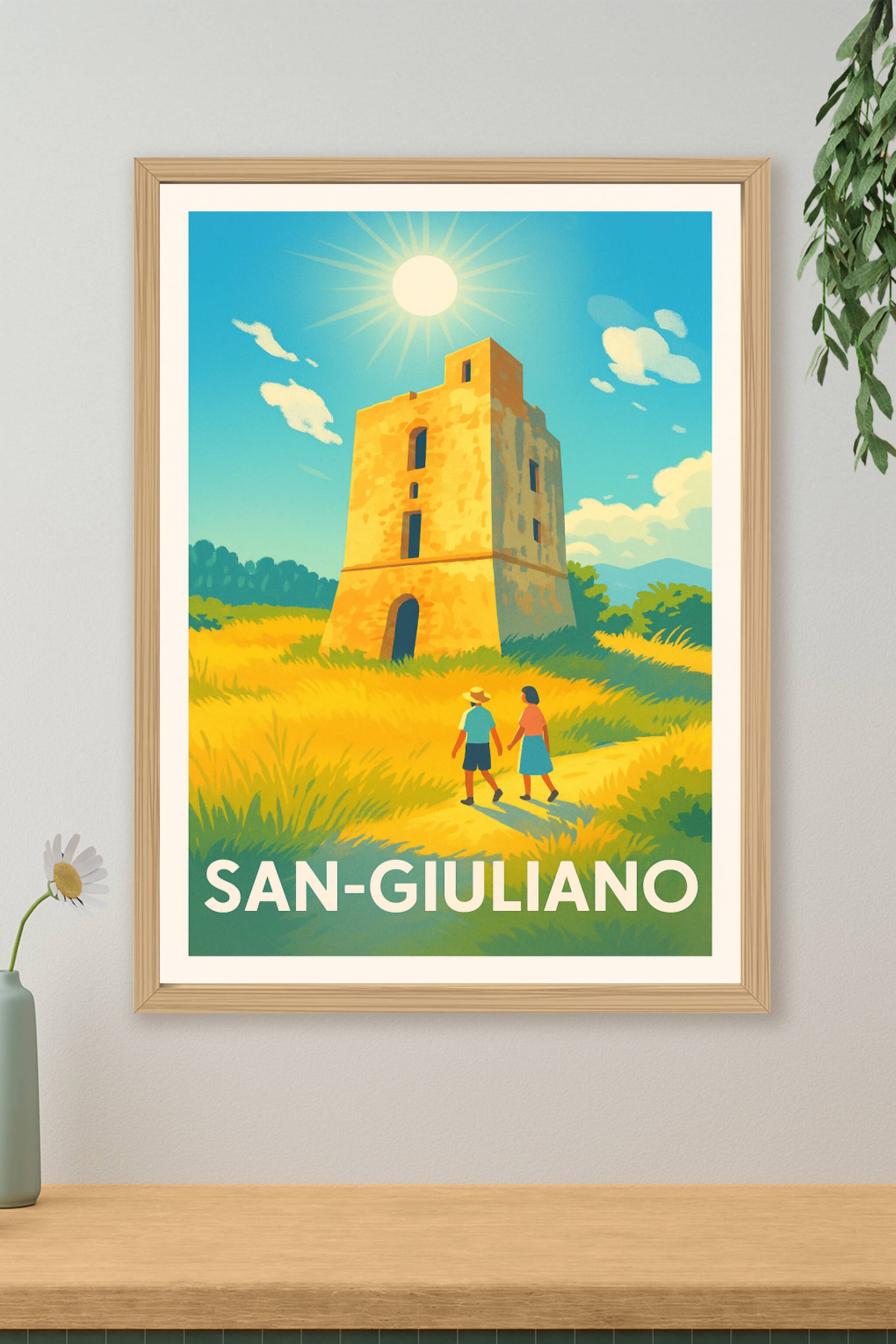 Affiche de San-Giuliano - Balade ensoleillée au cœur de la tour historique