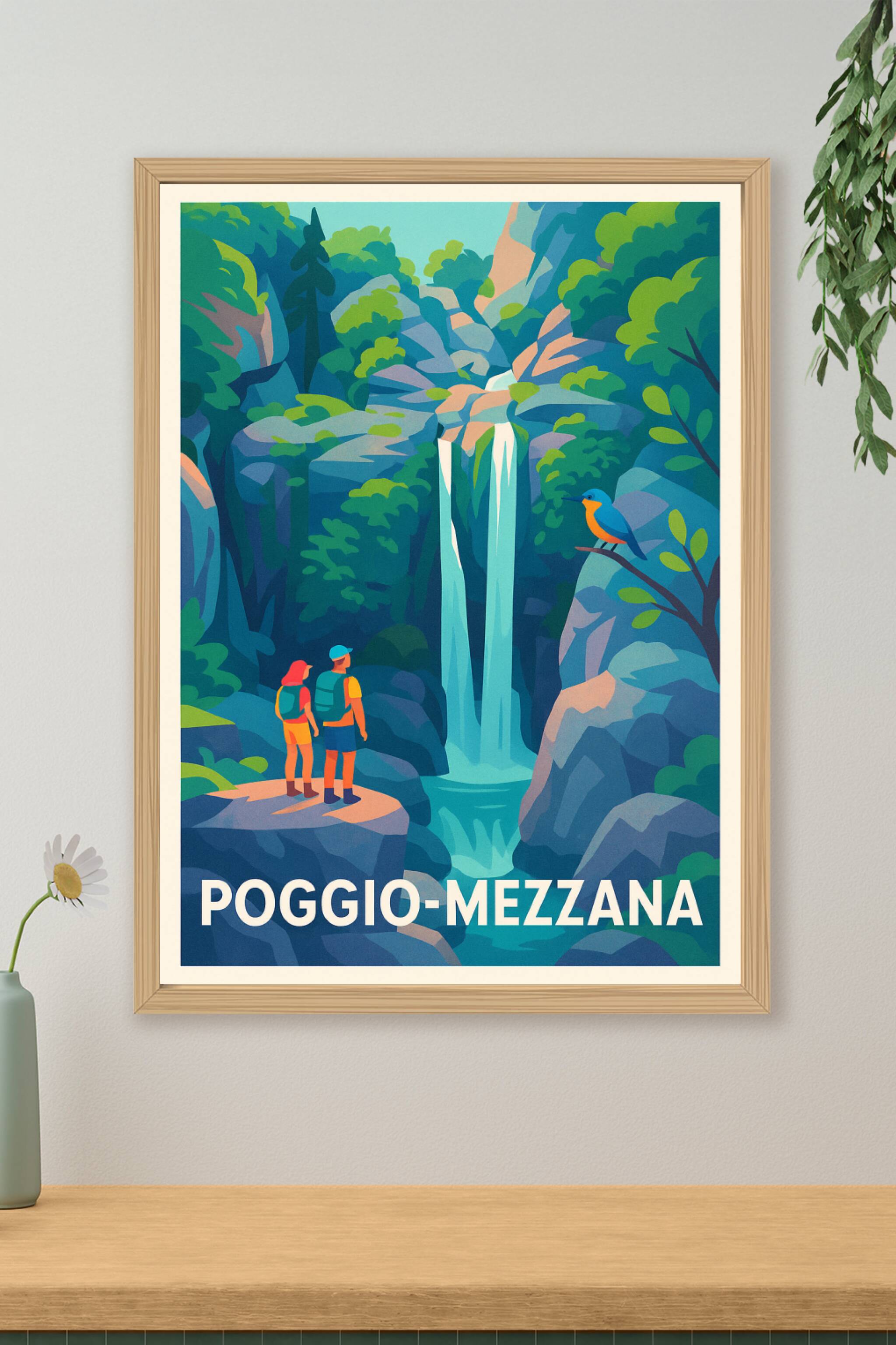 Affiche de Poggio-Mezzana - Évasion nature au cœur des cascades