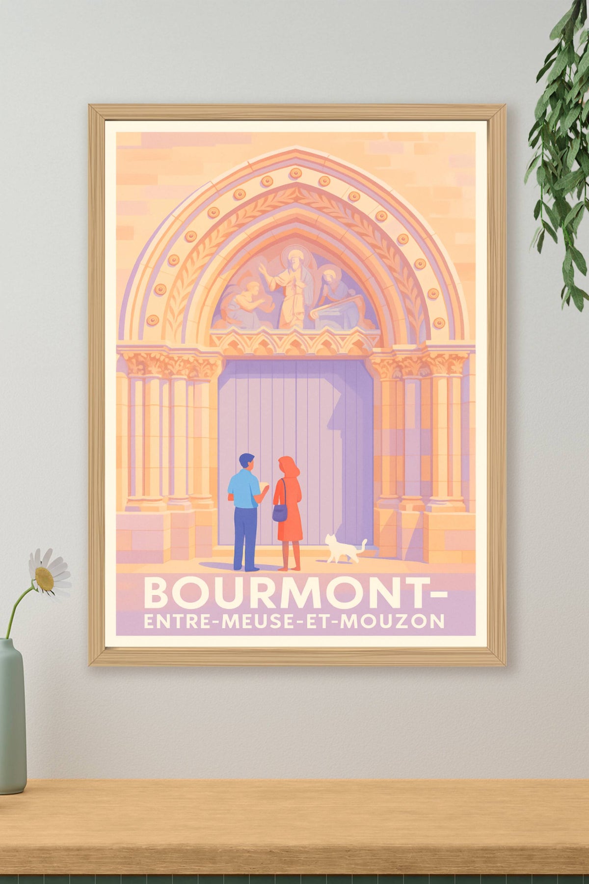 Affiche Bourmont — Charme historique et douceur de vivre · poster d'art de Bourmont