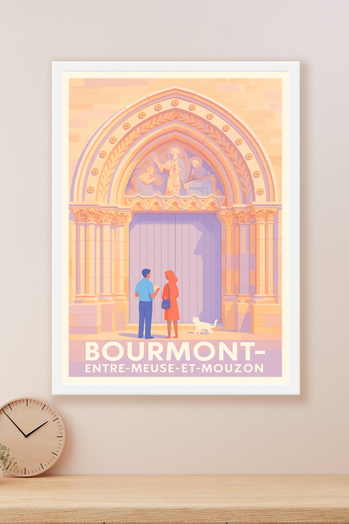Affiche Bourmont — Charme historique et douceur de vivre · poster d'art de Bourmont
