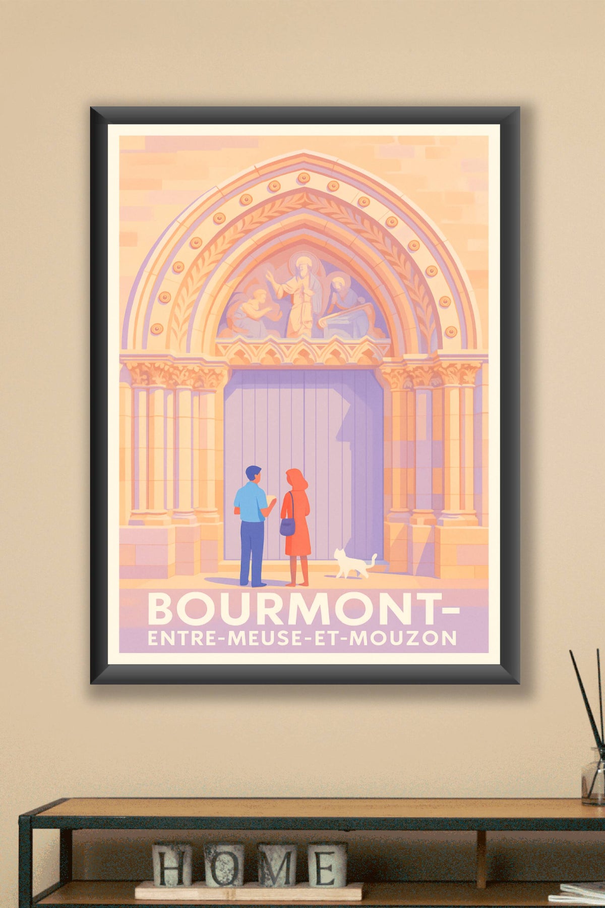 Affiche Bourmont — Charme historique et douceur de vivre · poster d'art de Bourmont